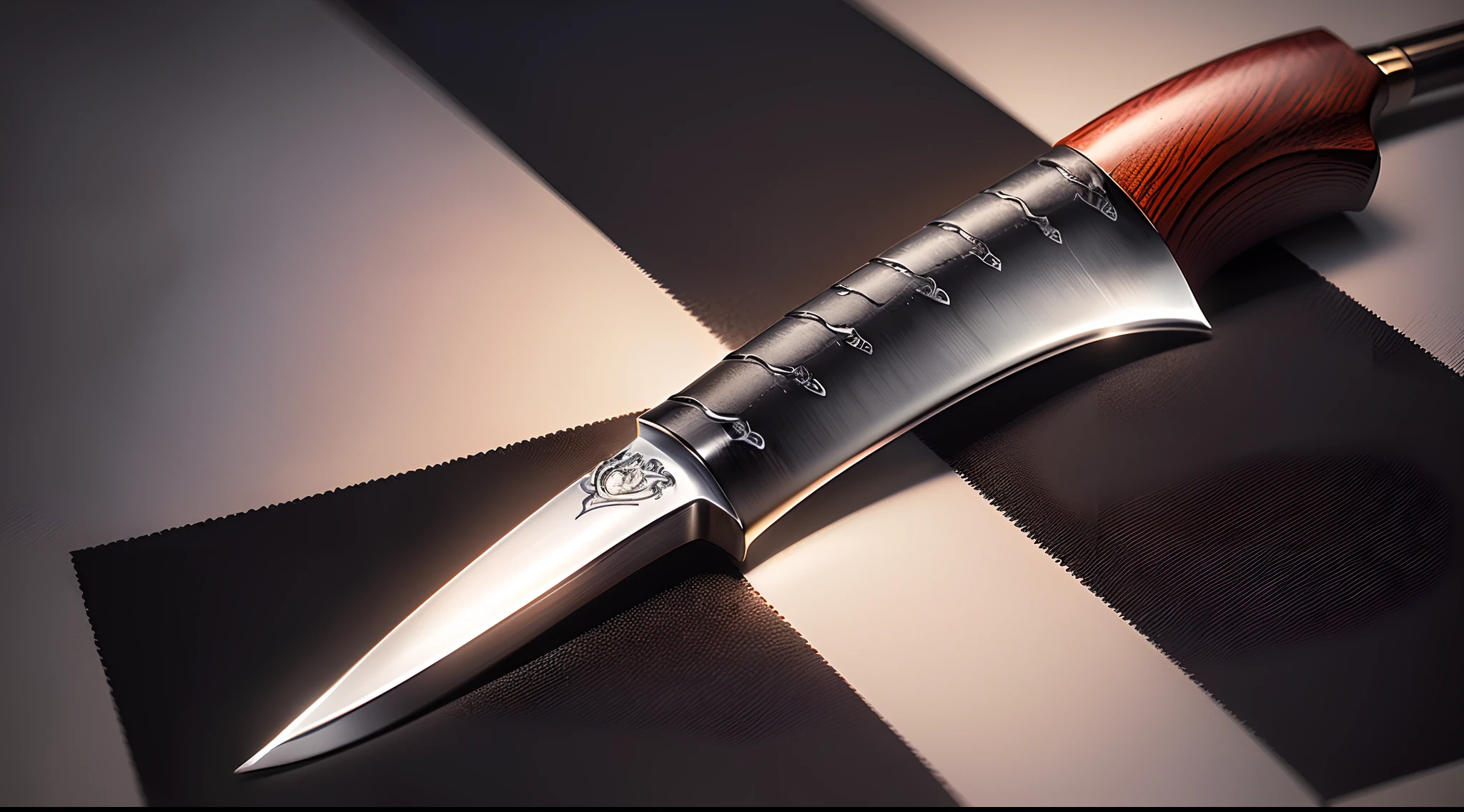 Draw a long black knife