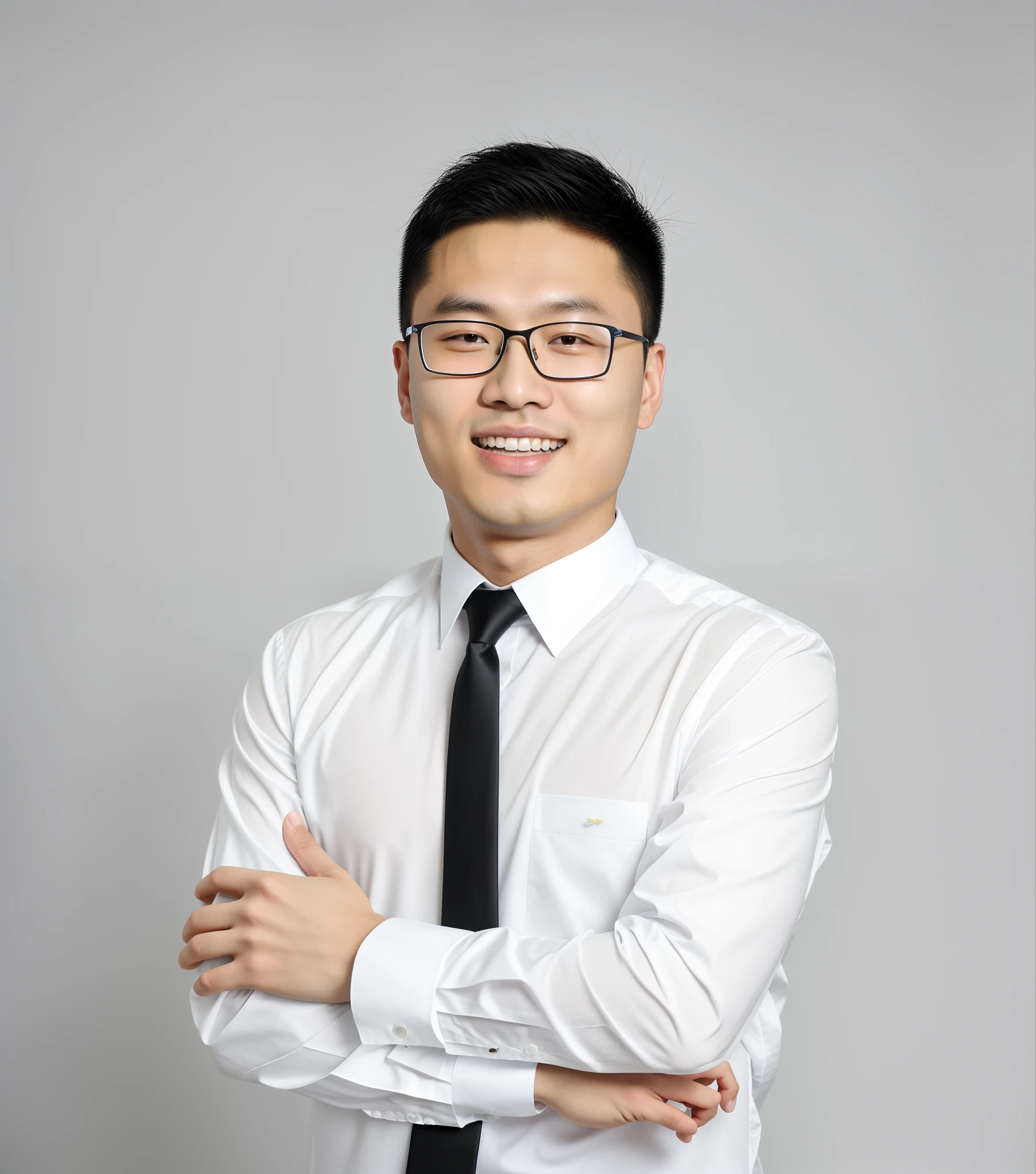 arafed man in a white shirt and black tie posing for a picture, yanjun cheng, Li Zixin, xintong chen, yihao ren, jinyiwei, Bo Feng, Liang Xing, wenjun lin, zeng fanzh, wei wang, ryan jia, yangjun chen, steve zheng, huifeng huang