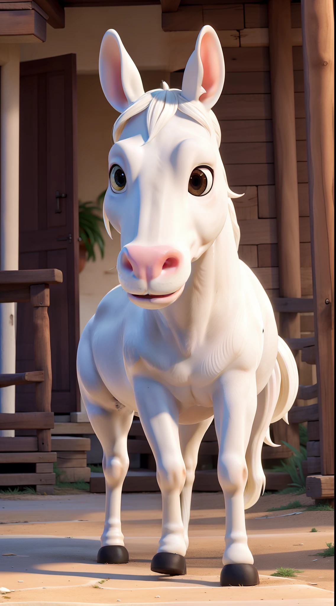 hermoso caballo blanco