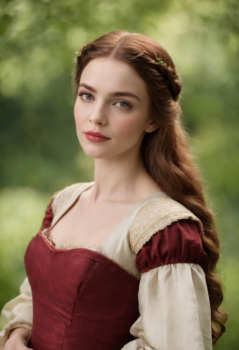 (((Uma ferida vermelha profunda atravessou sua bochecha esquerda))) tez justa, Uma mulher em torno de 19 anos, cabelos grisalhos naturais, Unique green eyes, Desgaste Cole, slender and graceful, Beautiful, luz de velas em um ambiente medieval, super sharp focus, lente realista, roupas femininas medievais, Quatro cores (cicatriz:1.4)