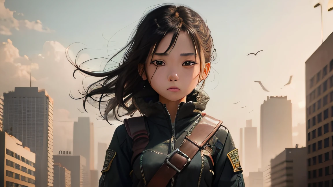 In this deserted city,There was a young girl named Amy。She is a brave and strong survivor,It has the ability to make a difference。Her eyes could see the radiant energy,And the body's resistance to radiation is also stronger than that of ordinary people。 --auto