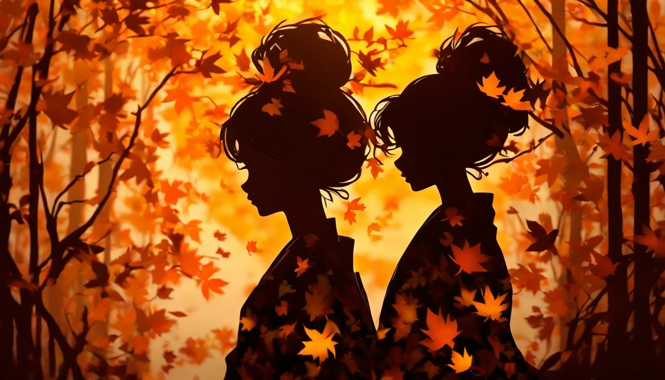 (Silhouette Art,cutouts:1.6)
(((Paper cutting art,A world where only black exists:1.3)

(Cowboy Shot),1 girl,Solo,
(Kimono Girl,profile:1.2),white, Clear and beautiful face,

BREAK
(Single yellow autumn leaves)
Textured glass background,
