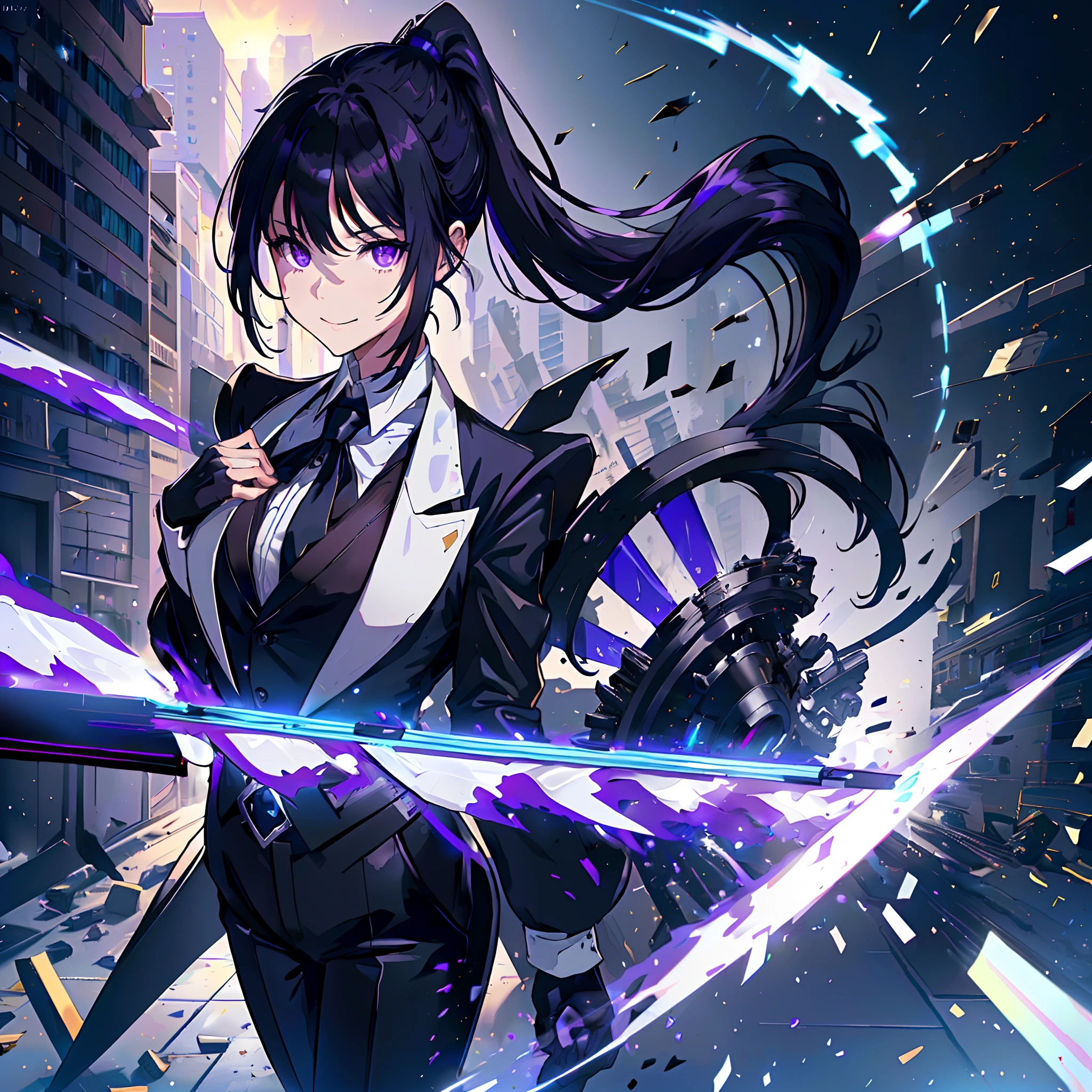 Background, Light stick, purple explosion, high res, 8k