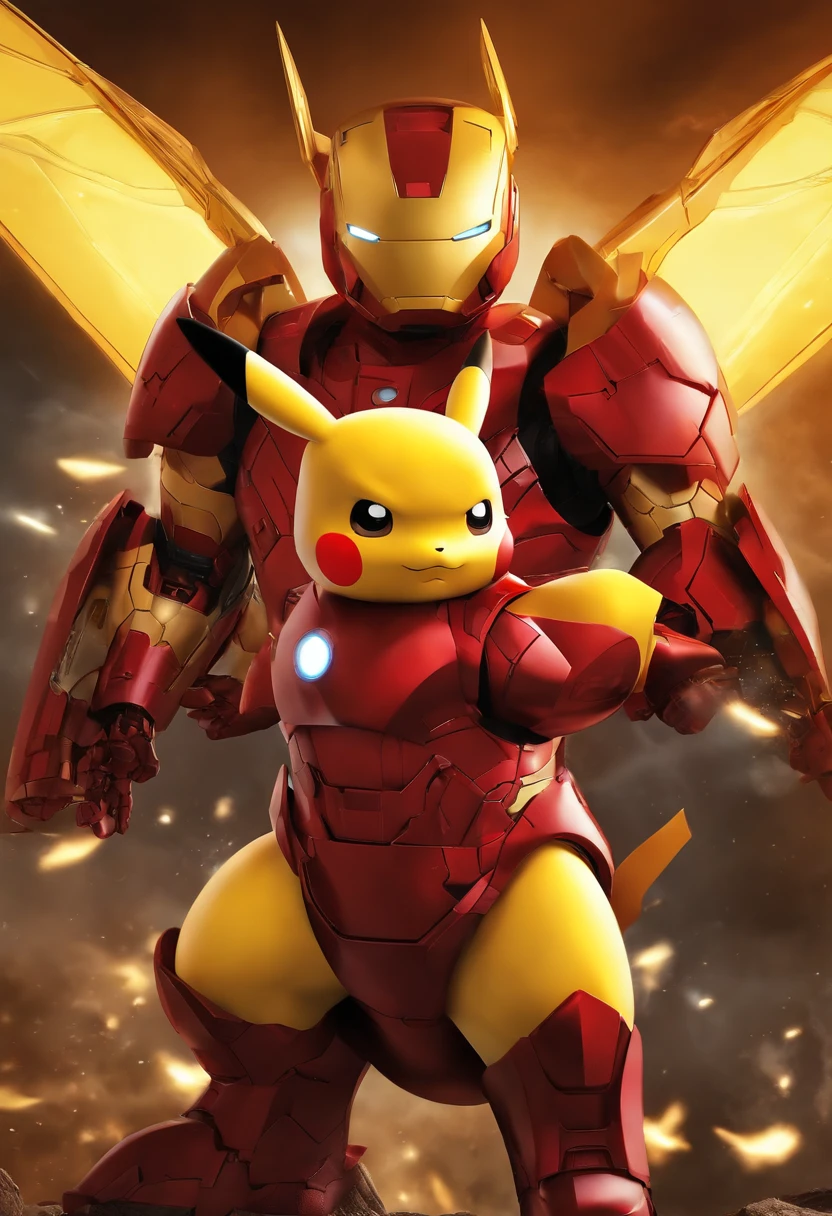 Pikachu in Iron Man armor