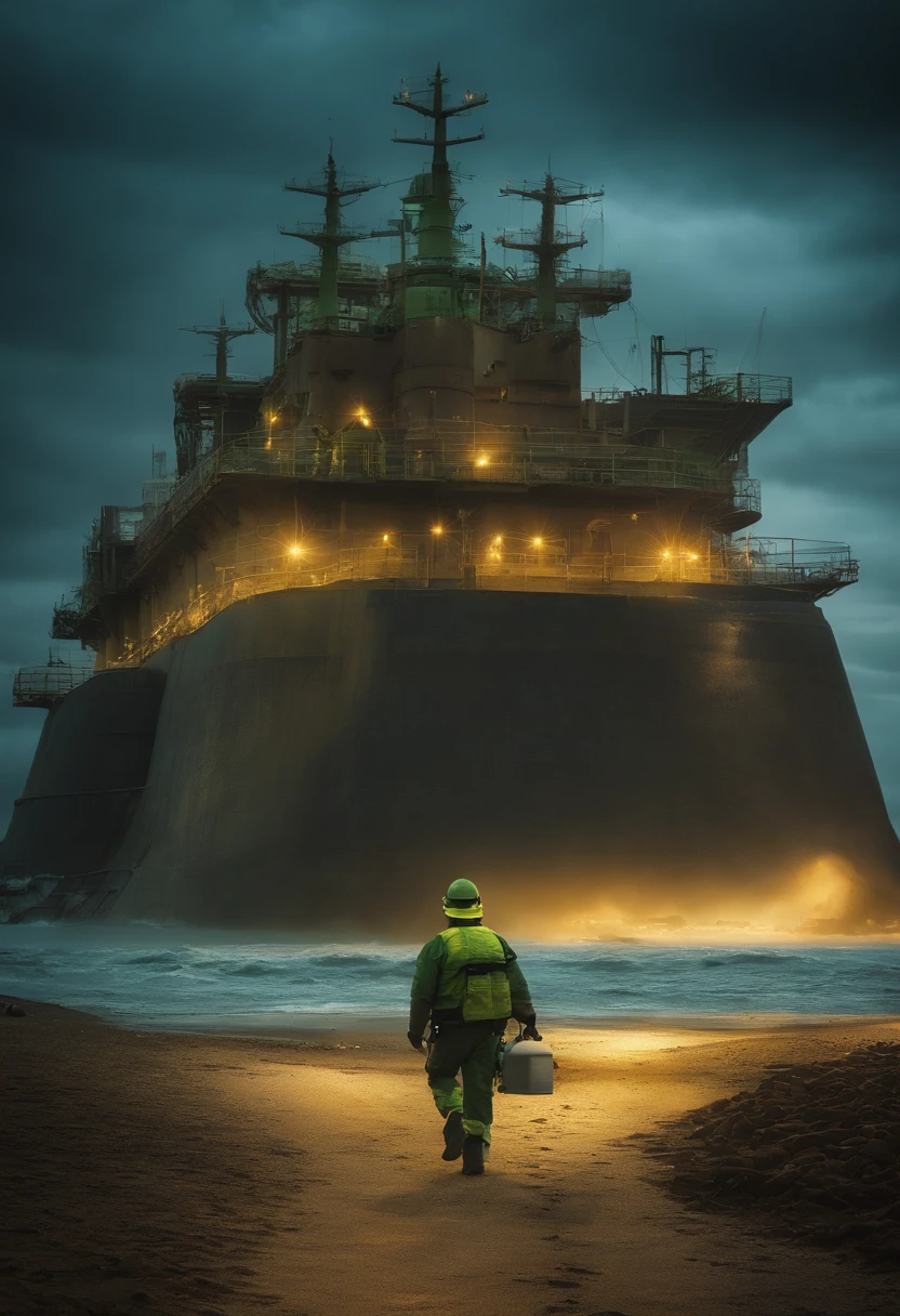 Nuclear radiation Nuclear wastewater Anti-poison Detoxification Zombie ruins Nuclear sewage Discharged into the sea Marine pollution Marine animal mutation