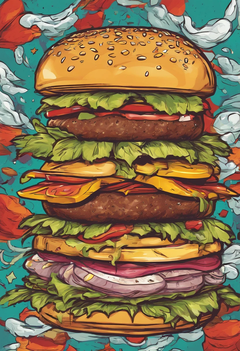Make a logo with a burger xis