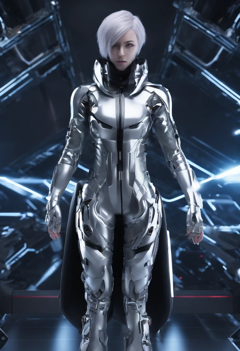 mtu，One guy，male people，Panoramic view，High-resolution full-body photography，metals，acrylics，clean background trending，studio lit，high detal，amethyst，darkly，Sharp，Liquid metal，Latex clothes，tightsuit，Full body photo，Muscular body