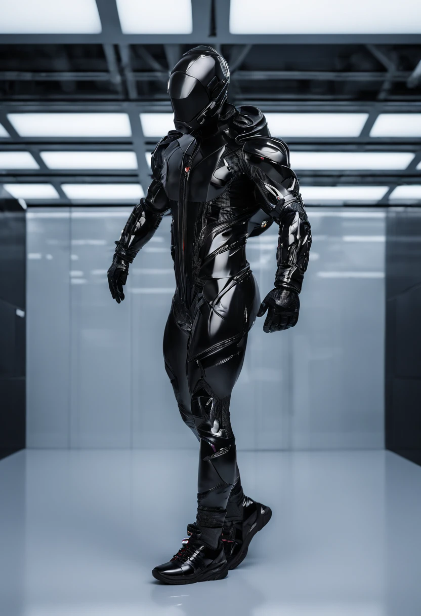 mtu，One guy，male people，Panoramic view，High-resolution full-body photography，metals，acrylics，clean background trending，studio lit，high detal，amethyst，darkly，Sharp，Liquid metal，Latex clothes，tightsuit，Full body photo，Muscular body
