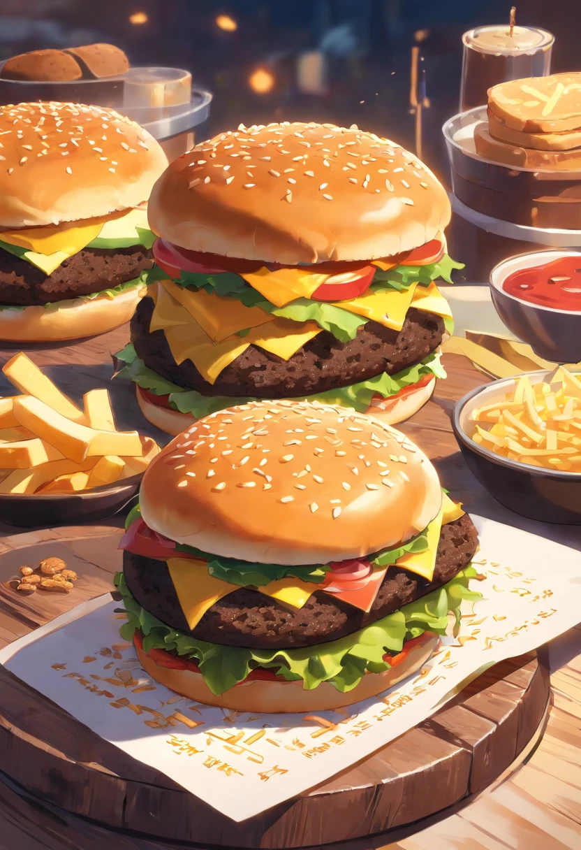 Make a logo with a realistic black bread cheeseburger  xis,