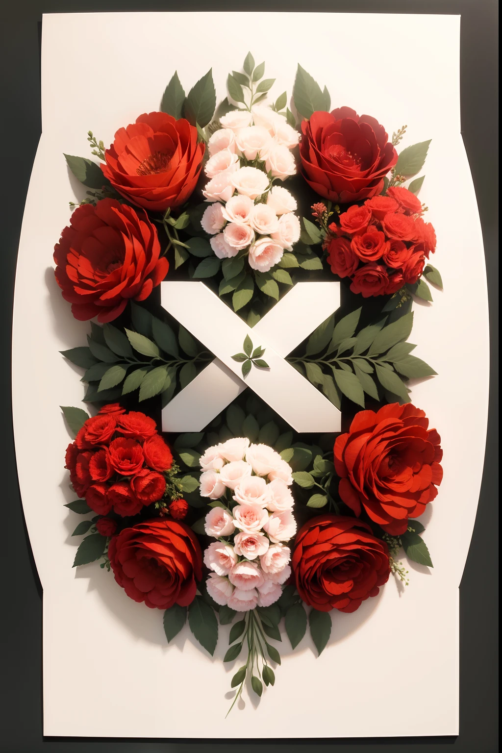 wordA4 letter template,It is decorated with carnations,A4 paper size