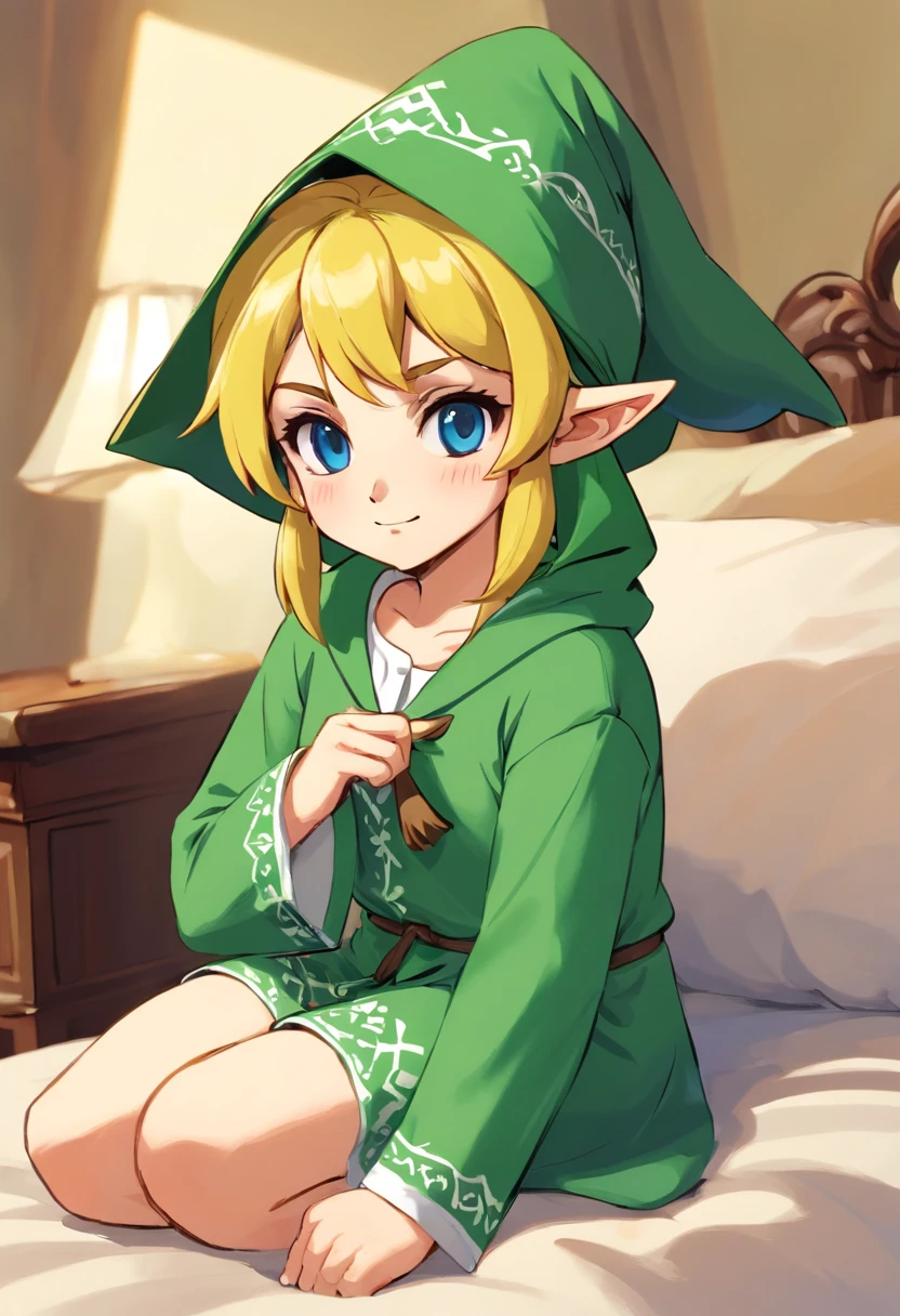 One in pajamas，With a hat on，Full of sleepiness，Has dark circles，Cute IP image