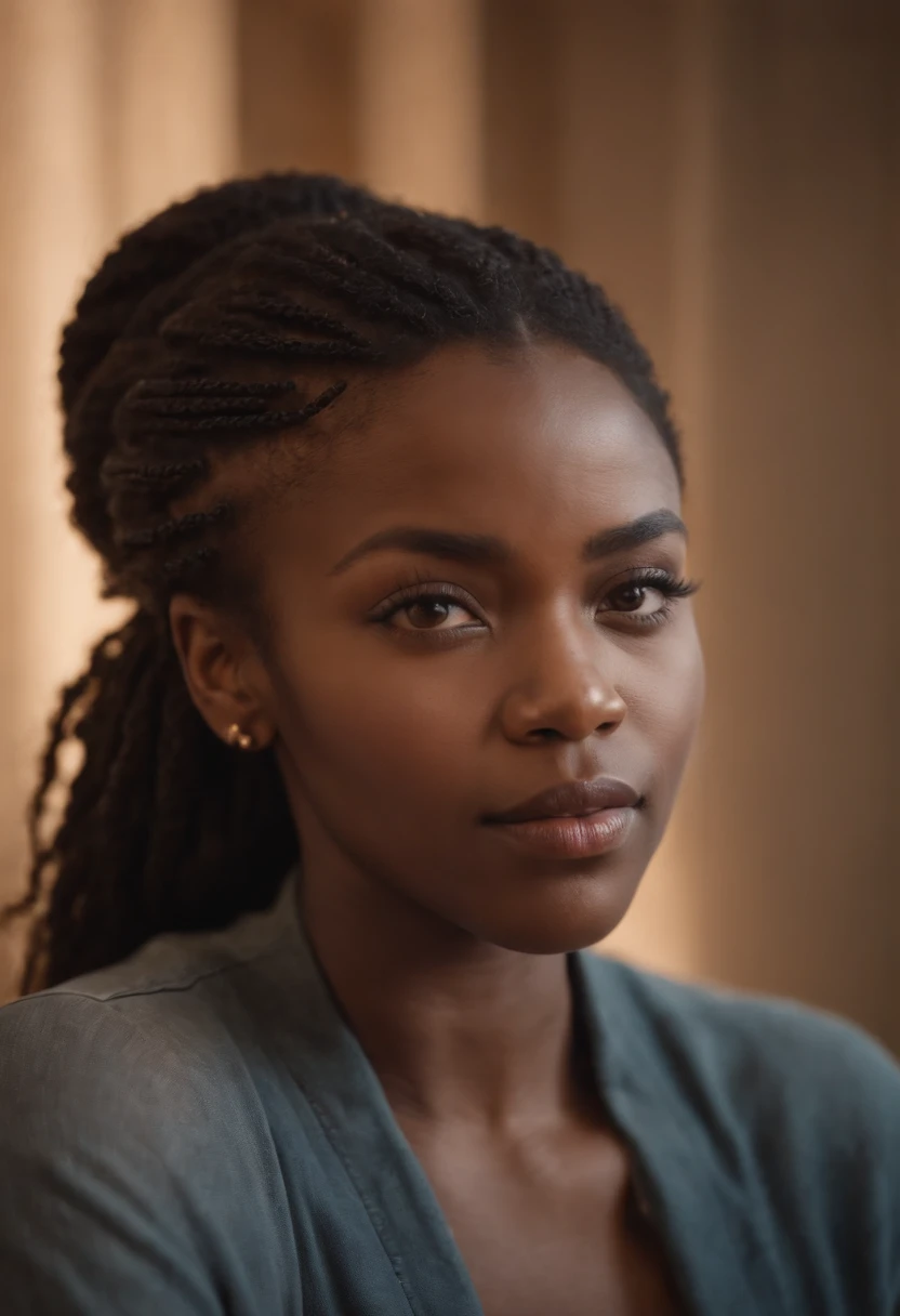 front view of black woman