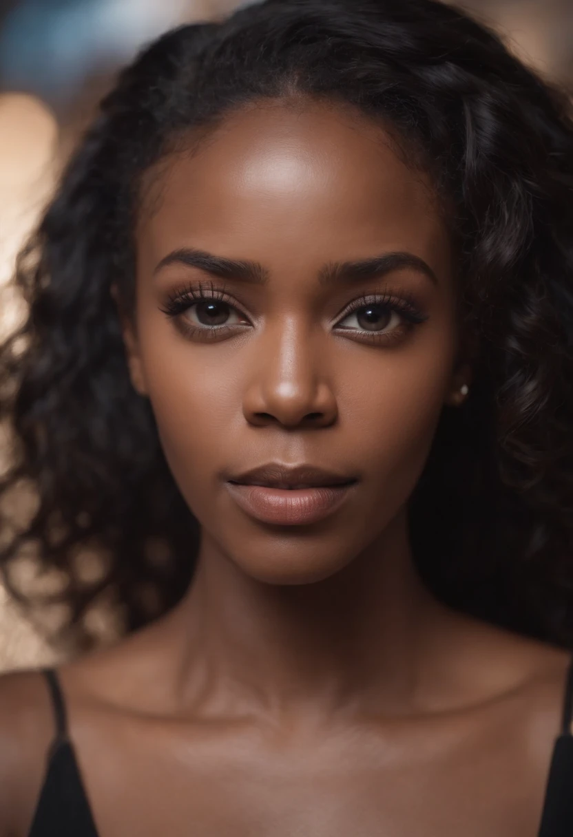 front view of black woman