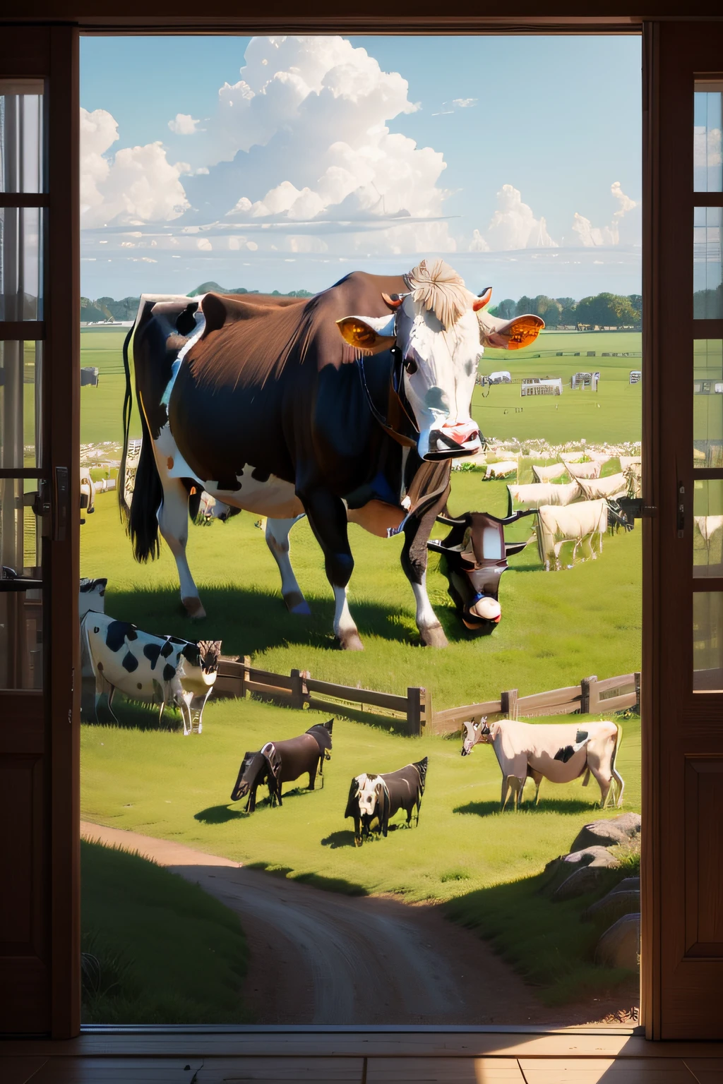 Cow herd picture,4k
