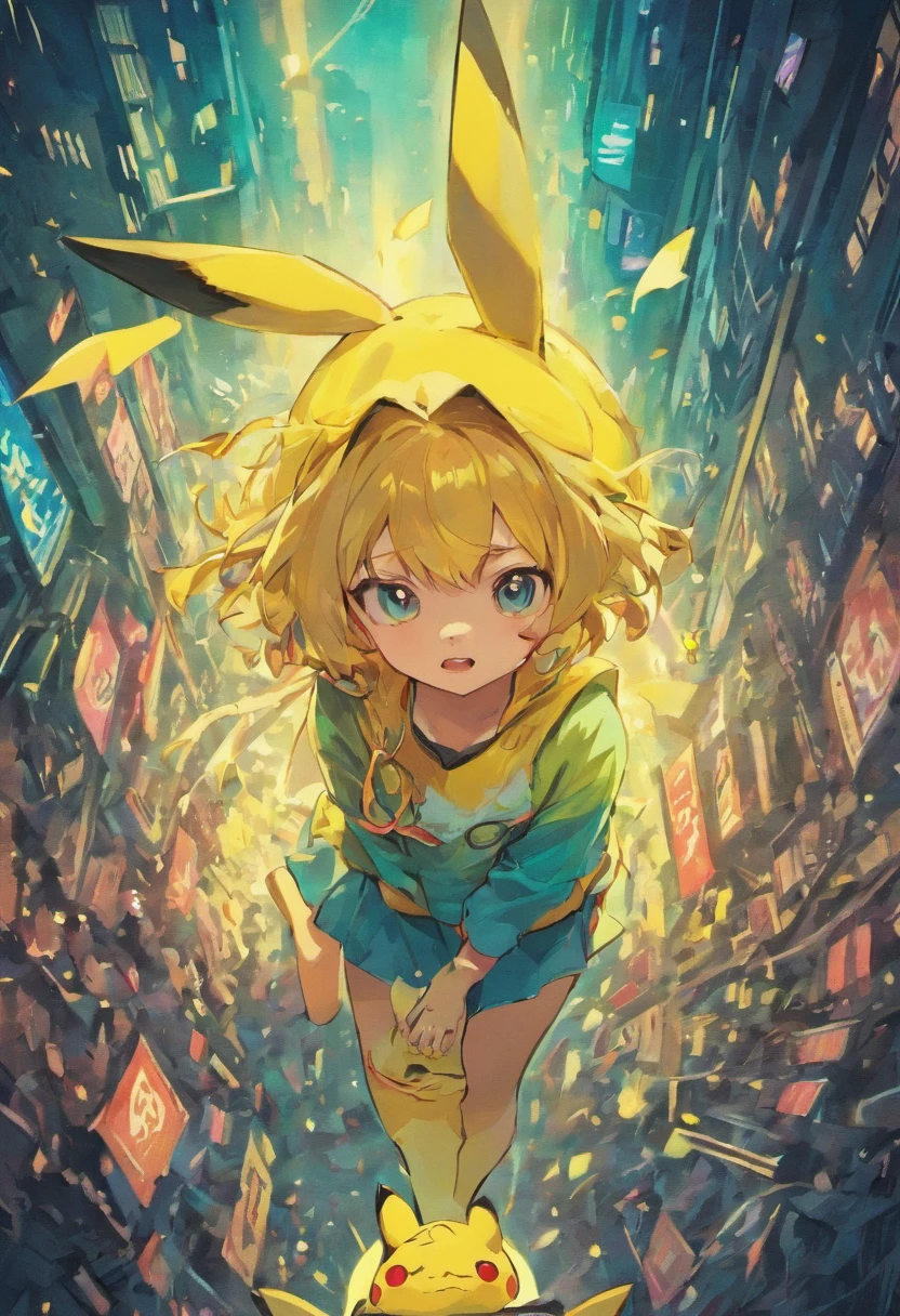 Doodle style Pikachu wallpaper