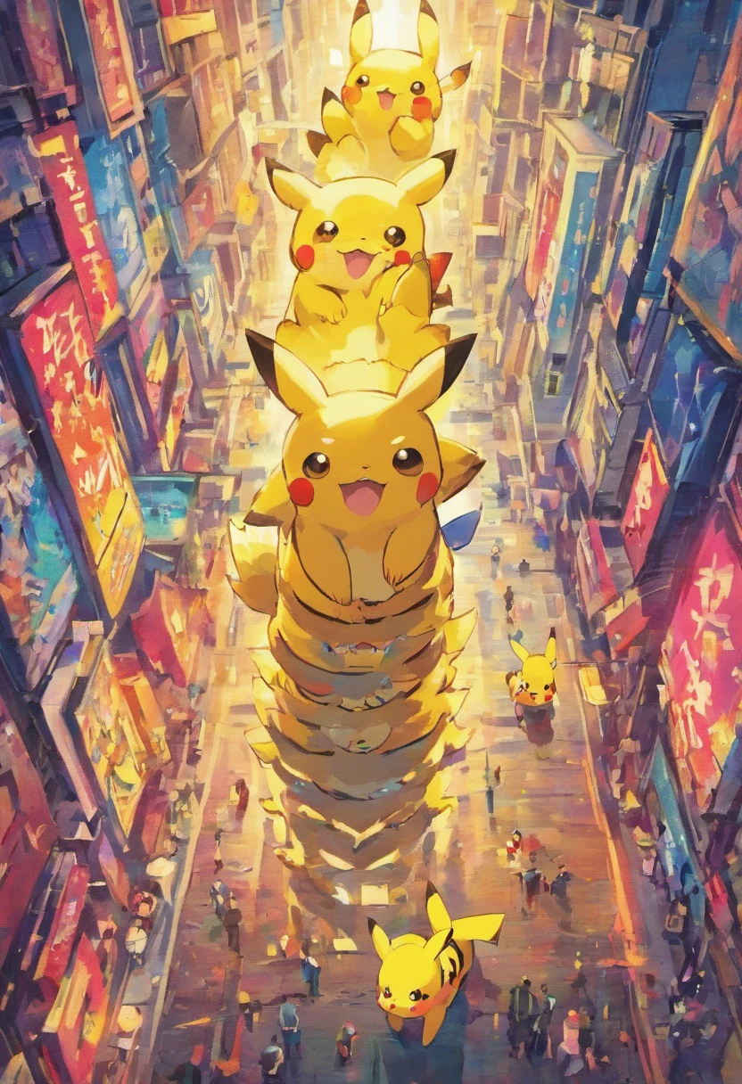Doodle style Pikachu wallpaper