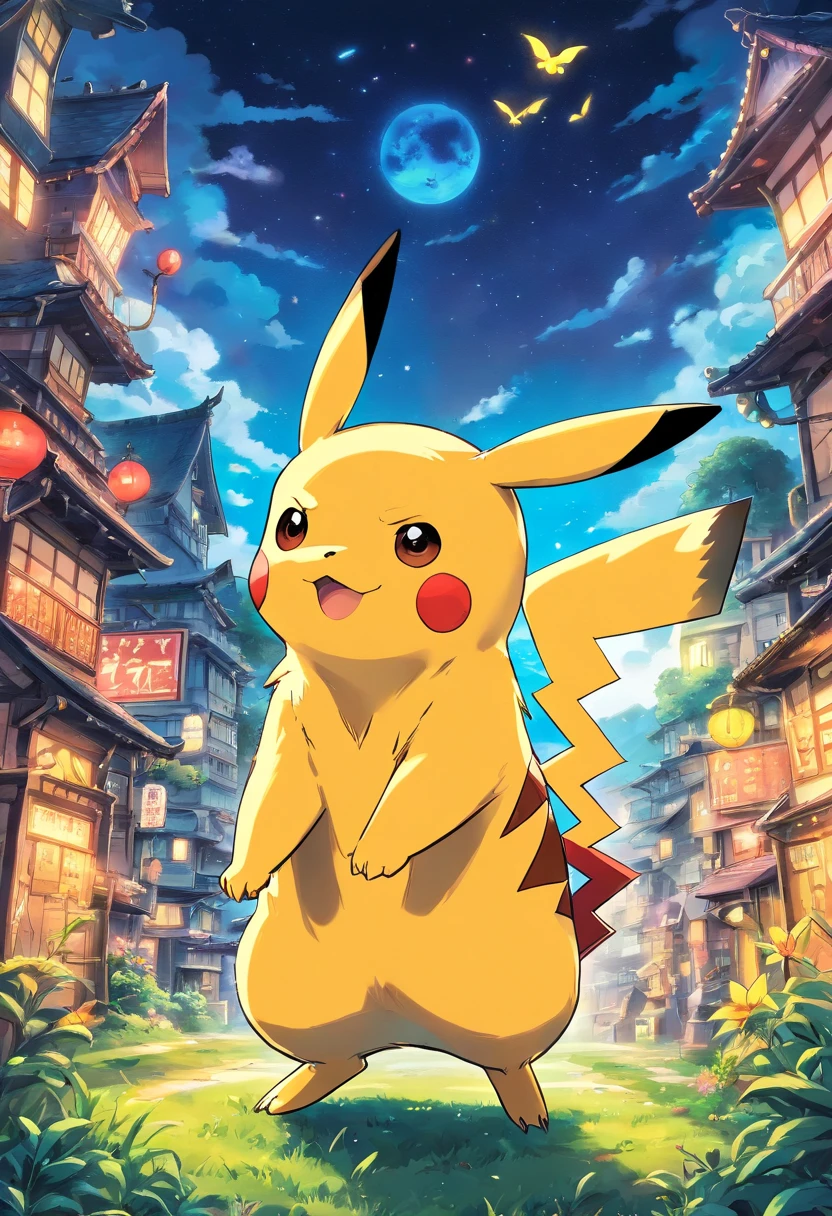 Doodle style Pikachu wallpaper