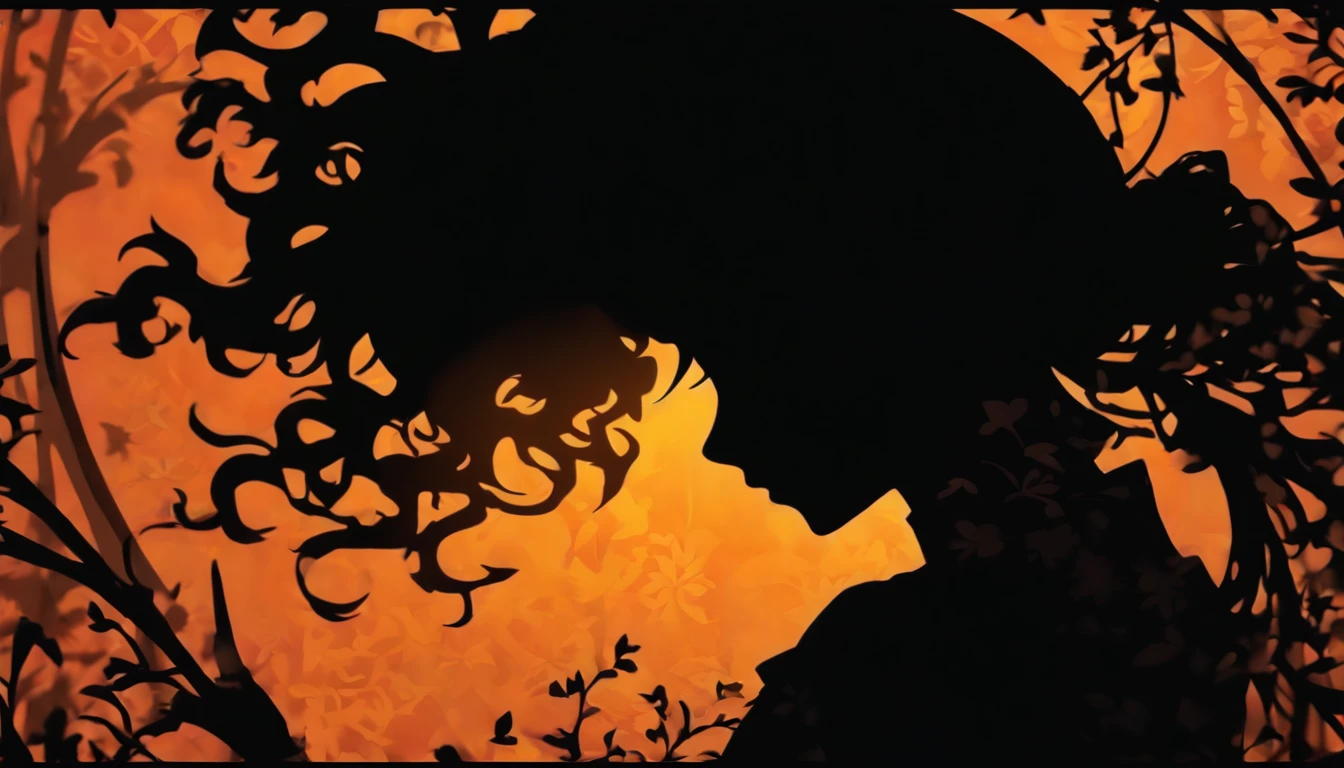 (Silhouette Art,cutouts:1.6)
(((Paper cutting art,A world where only black exists:1.3)
(Cowboy Shot),1 girl,Solo,
(Kimono Girl,profile:1.2),white, Clear and beautiful face,
BREAK
(Americans)
Textured glass background,