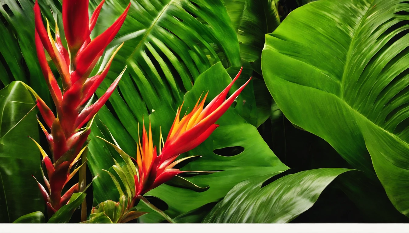 Tropical Plants, tropical rainforest, (Photorealsitic:1.4), top-quality, masterpiece, ultra-detailliert, Raw photo