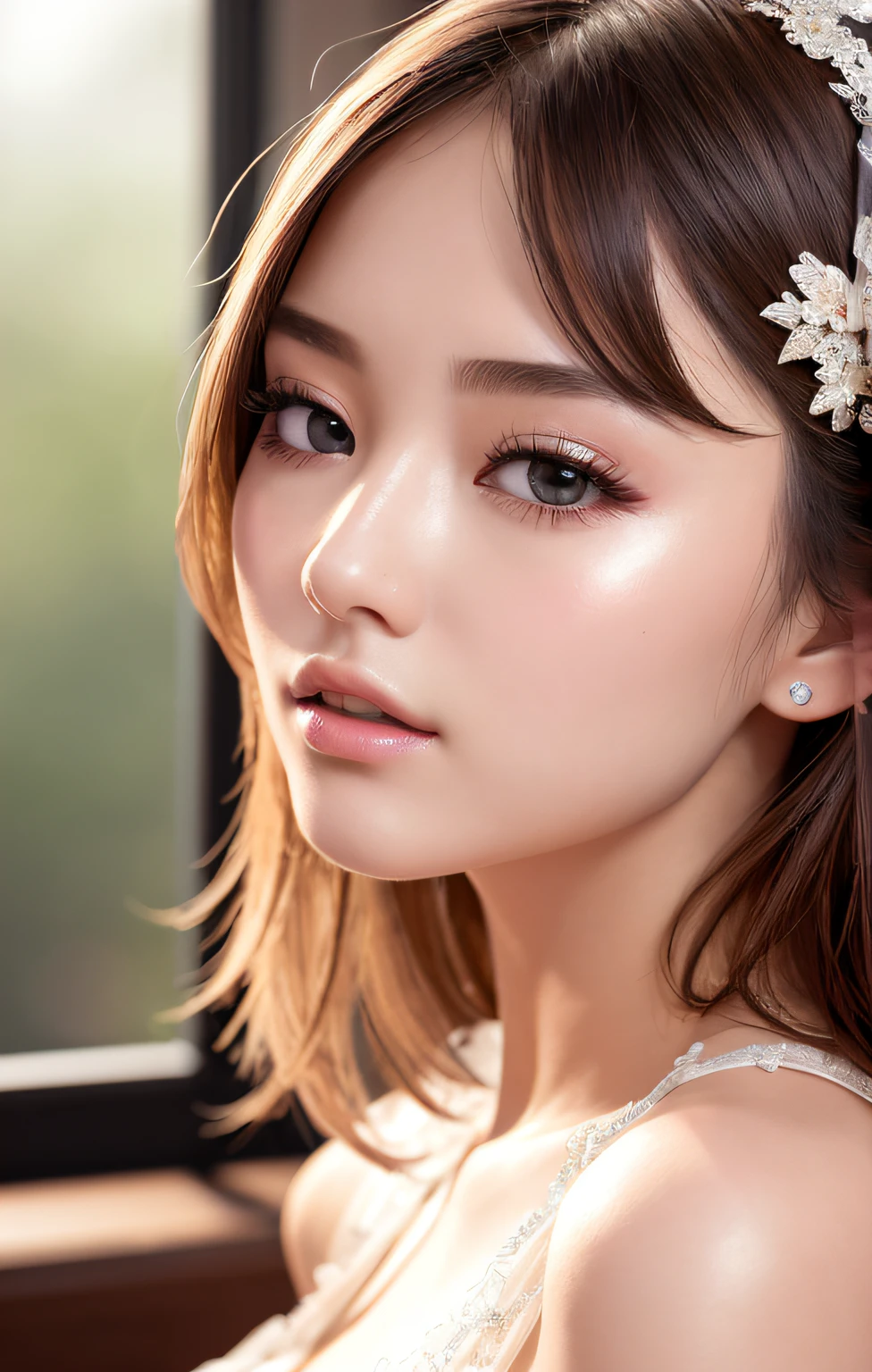 ultra-detailliert、hight resolution、ighly detailed、a beautiful detailed girl、extremely detailed eye and face、beatiful detailed eyes、Facial light、best qualtiy、masterpiece、illustratio、extremely delicate and beautiful、CG、8K wallpapers、Exquisite details、Model filming in the studio、Casual fashion、