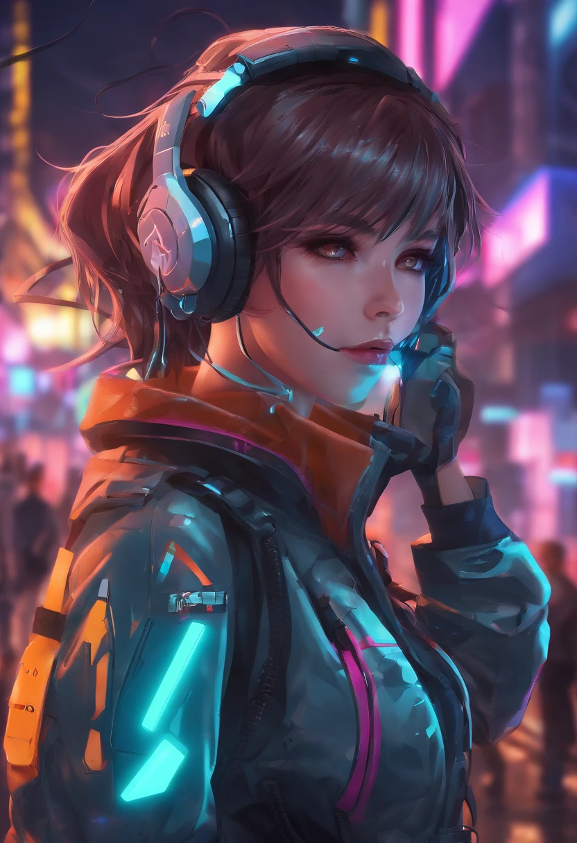 anime girl in futuristic outfit with cat ears and headphones, cute cyborg girl, digital cyberpunk anime art, cyberpunk anime girl mech, female cyberpunk anime girl, cyberpunk anime girl, beutiful girl cyborg, perfect android girl, anime cyberpunk art, portrait anime space cadet girl, dreamy cyberpunk girl, digital cyberpunk - anime art, girl in mecha cyber armor, cyberpunk beautiful girl