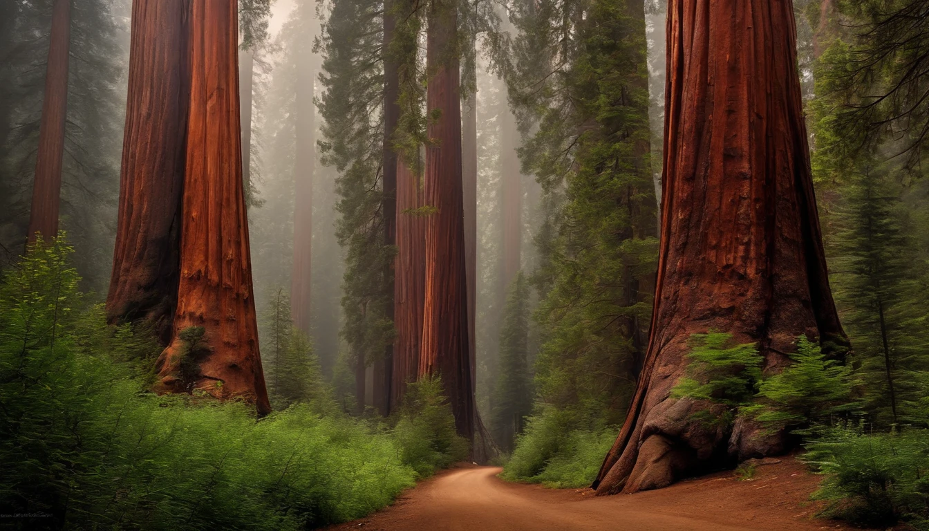 Sequoia Forest, (Photorealsitic:1.4), top-quality, ​masterpiece, ultra-detailliert, Raw photo, natural soft light