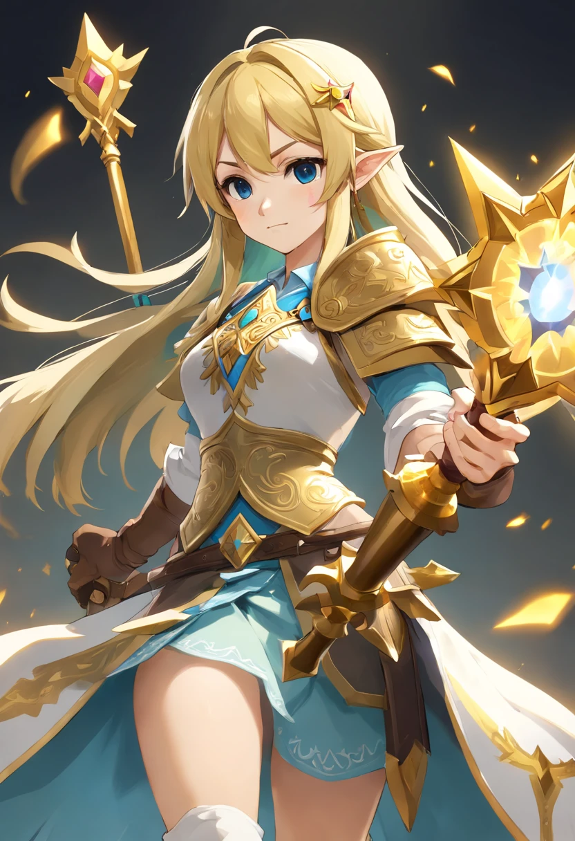 Anime boy mechanical healer, heroine, cleric, acolyte, gear, sci-fi, holy, white costume, weapon magic hammer, ultra high resolution 8k, ultra high definition 8k, stabilizer diffusion, 2.5 D, character design, male, gadget, spear, rod, modern cloak, serious face,