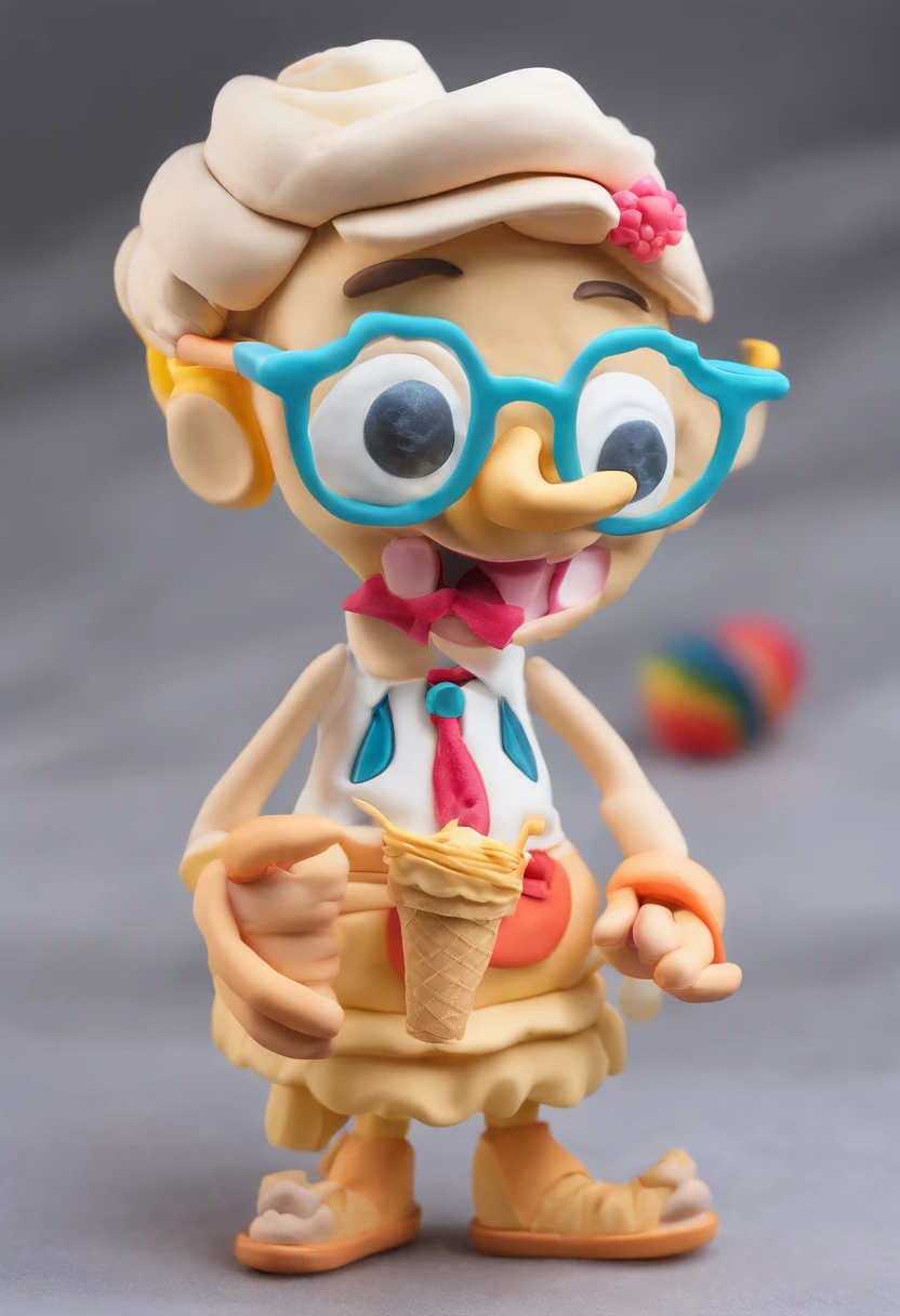 Anthropomorphic ice cream，Adventures，Masterpiece, ultraclear, extreme hight detail
