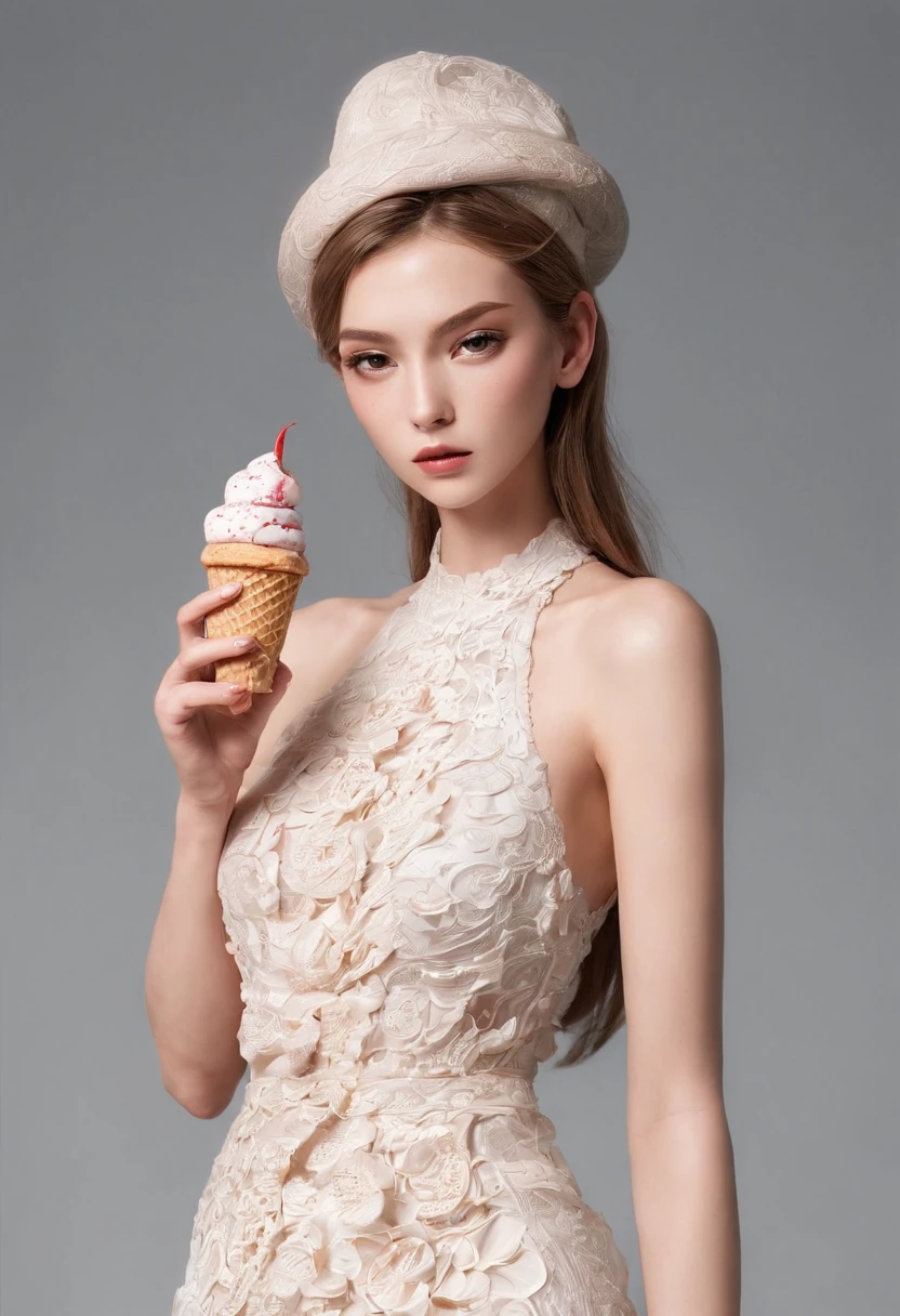 A supermodel who loves ice cream,Fashionab,Adventures,Manhwa Style,Storyboard,Masterpiece, ultraclear, extreme hight detail