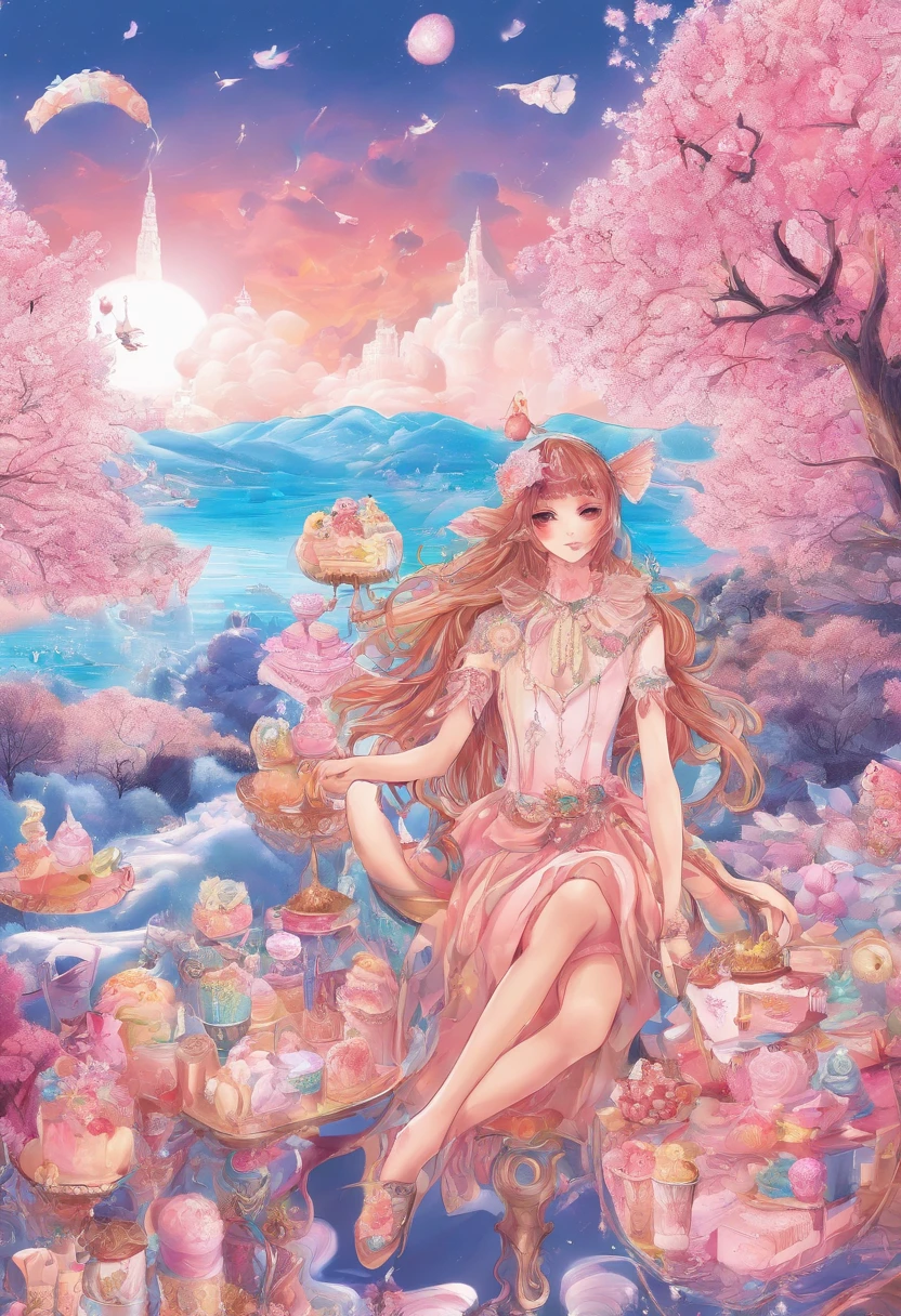 A supermodel who loves ice cream,Fashionab,Adventures,Manhwa Style,Storyboard,Masterpiece, ultraclear, extreme hight detail