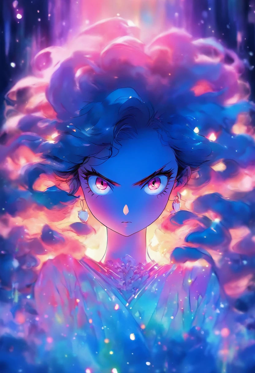 perfectly structured, (aquarelle), Digital illustration, Anime style, Mysterious Dark Princess, Highly detailed, voluminetric lighting, Kawaii pastel color, Dynamic composition, sharp and crisp image, (Delicate, exalted:1.2), Beautiful beyond words,