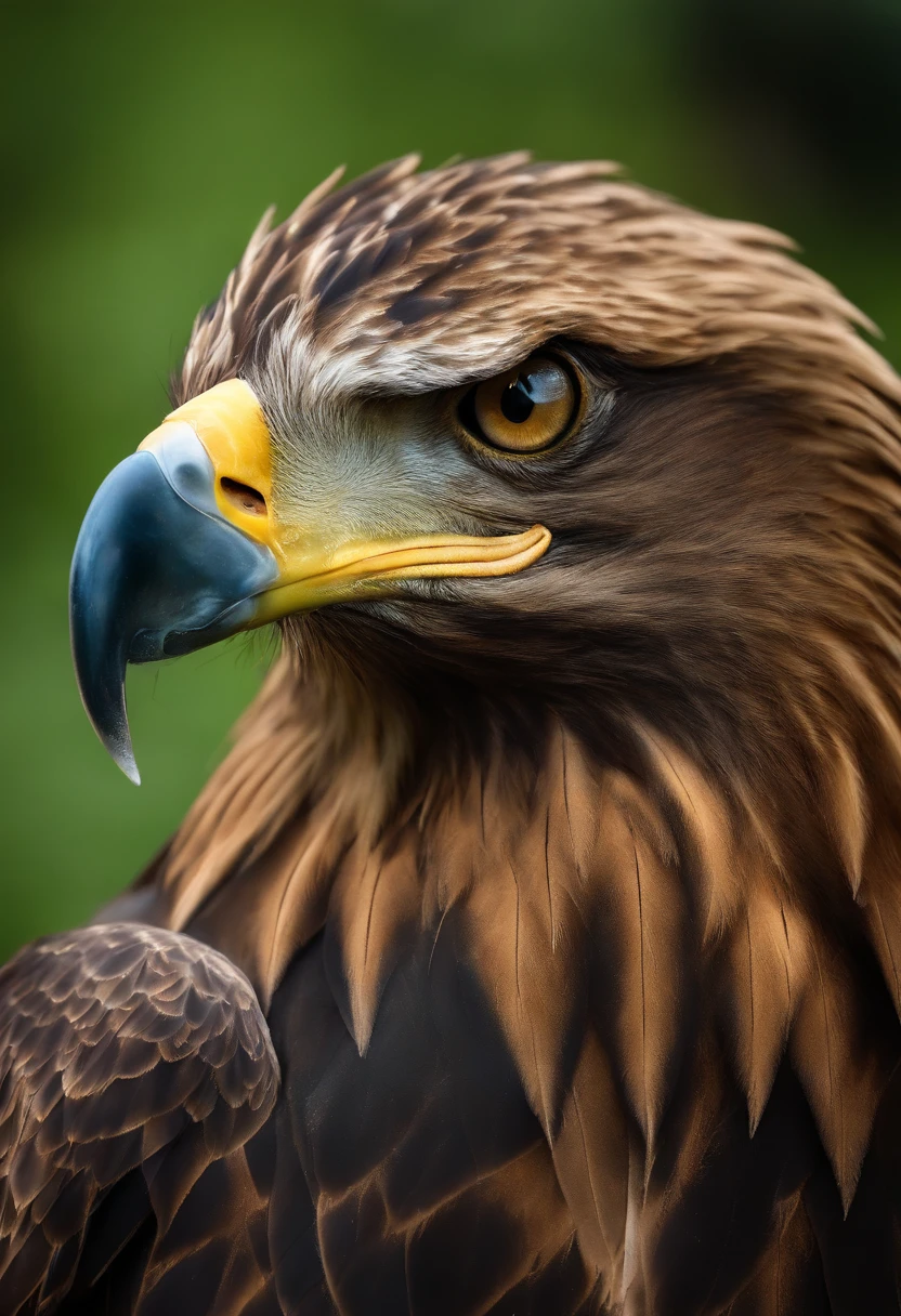 A eagle Man with face mask