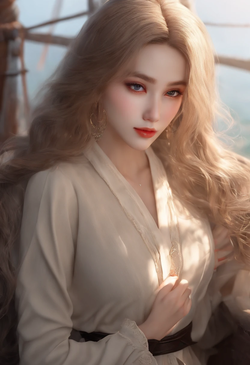 ((Top Quality, 8k, Masterpiece: 1.3)), 1 girl, Beauty with slender abs: 1.3, (Long hair, big: 1.2), Cardigan: 1.1, Ultra detailed face, detailed eyes, double eyelids