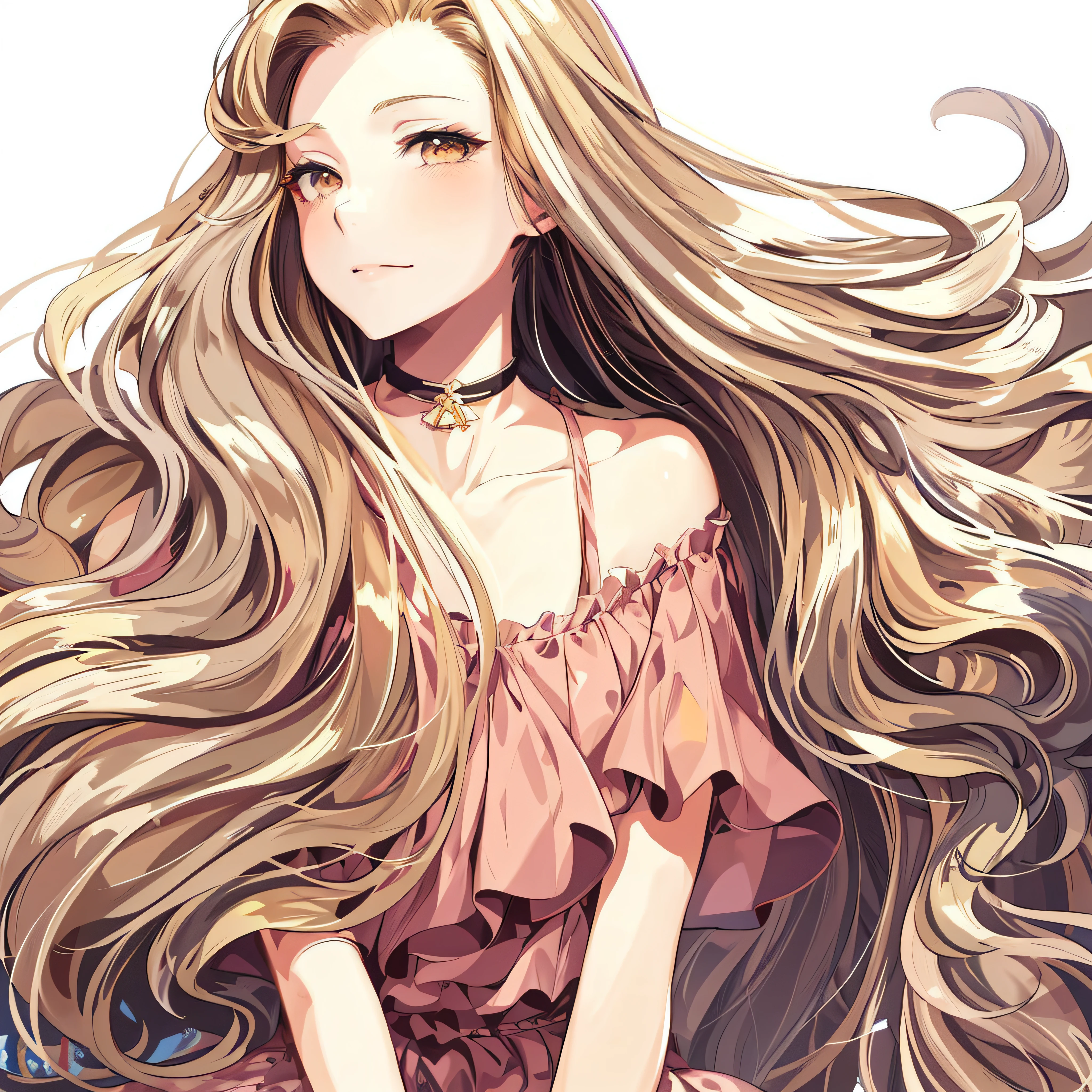 Anime girl with long blonde hair, blonde anime girl with long hair, Anime Girl with Long Hair, Beautiful anime girl, beautiful anime woman, Beautiful Anime Portrait, a girl with long hair, pretty anime girl, Flowing hair, beautiful alluring anime woman, (Anime Girl), beautiful anime style, Portrait Anime Girl