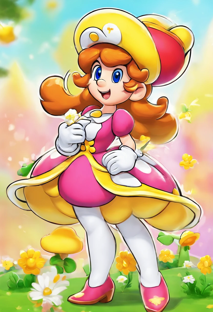 Princess Daisy with a ginormous butt