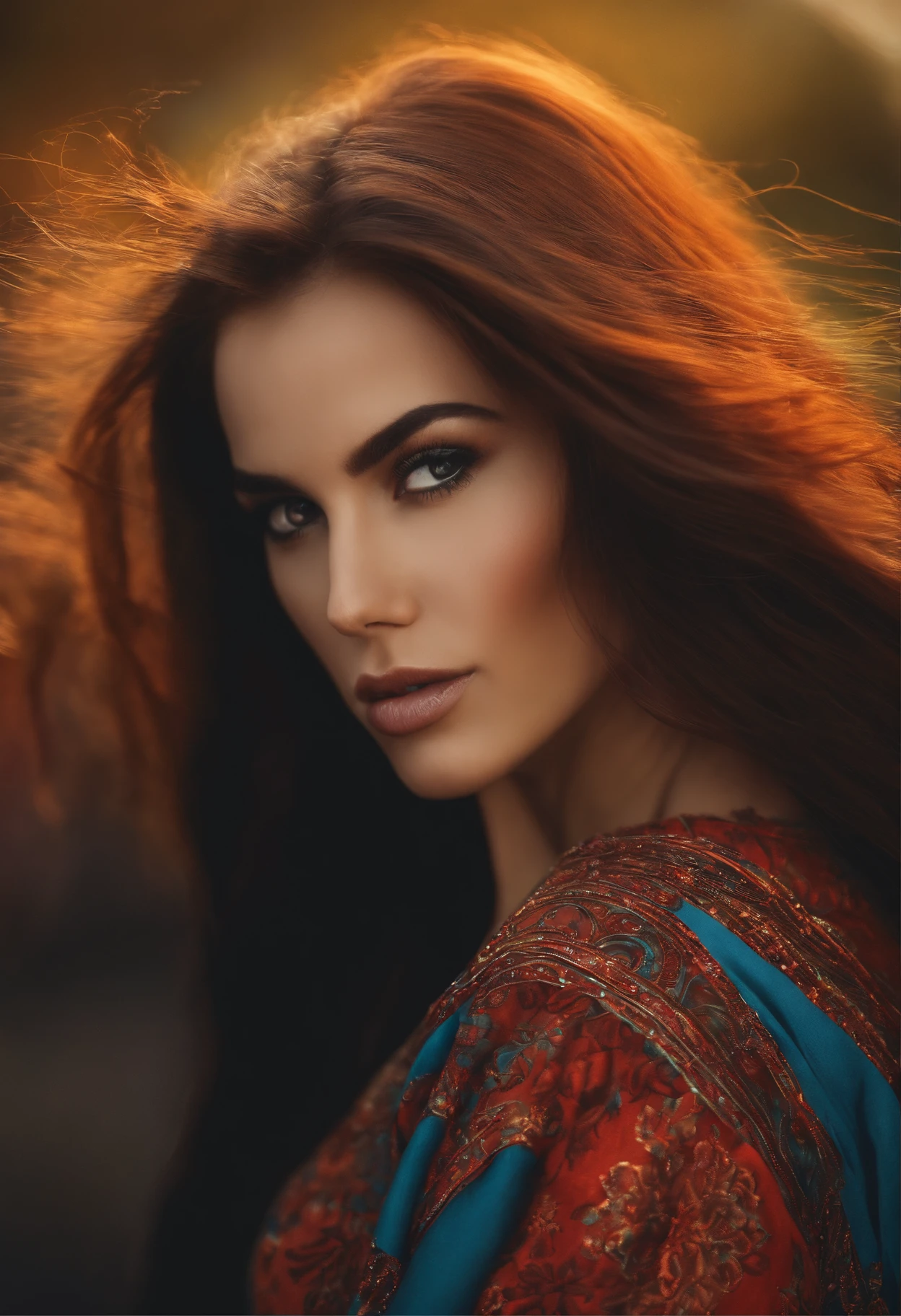 Hot girl ,dres,long haire