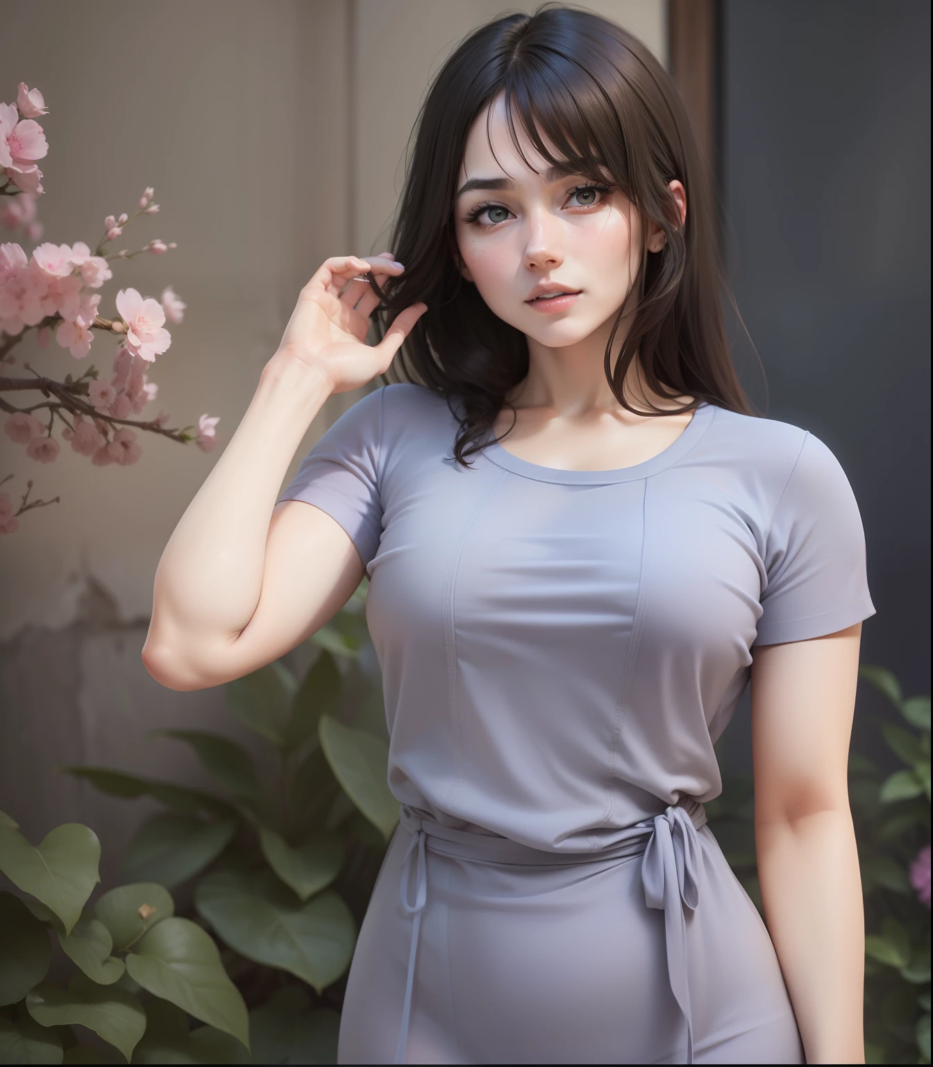 Keep face, realistic, naked dont wear clothes, big tits, sexy pose,