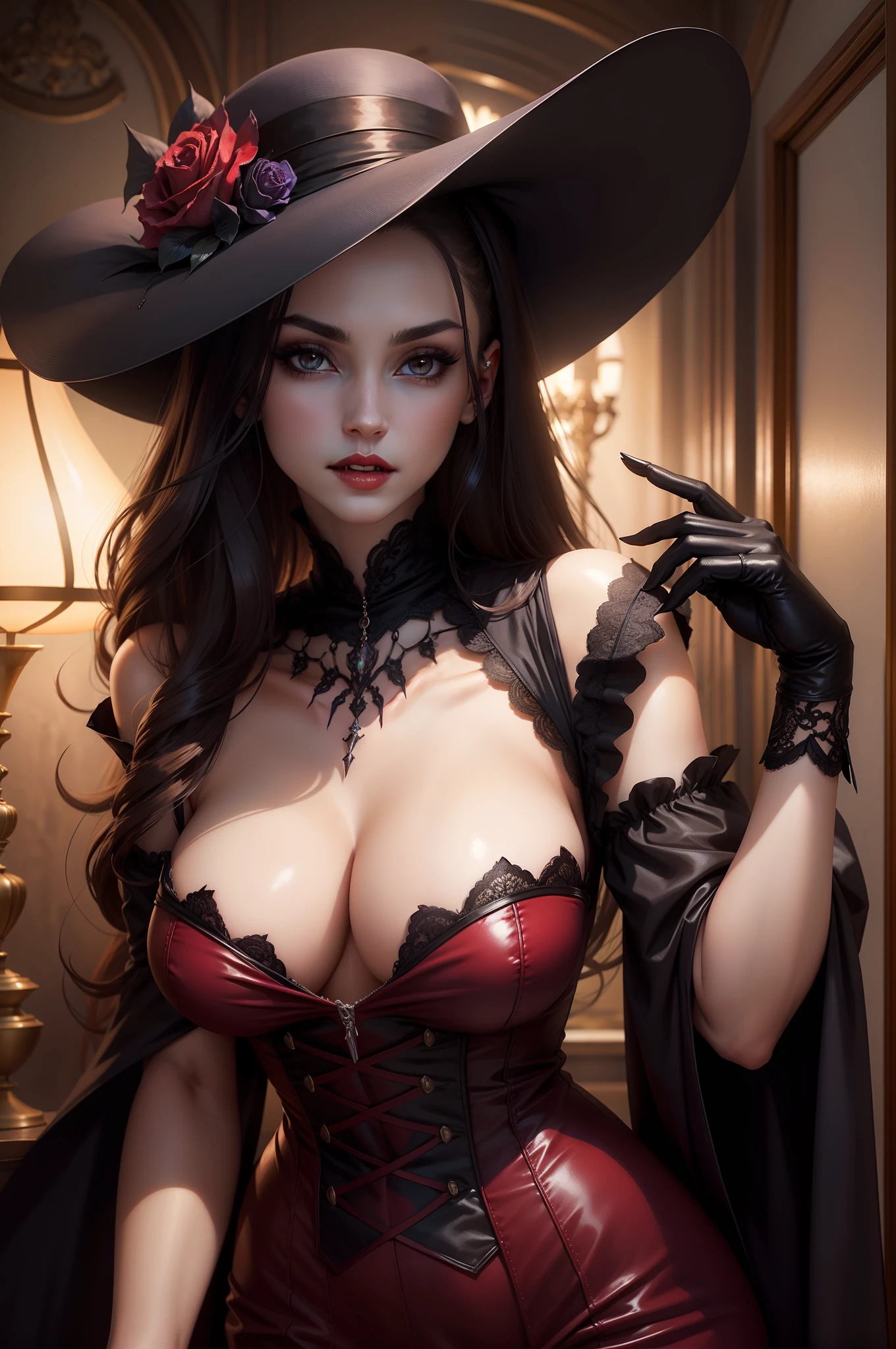 beautiful lady vampire, ????, seductive,