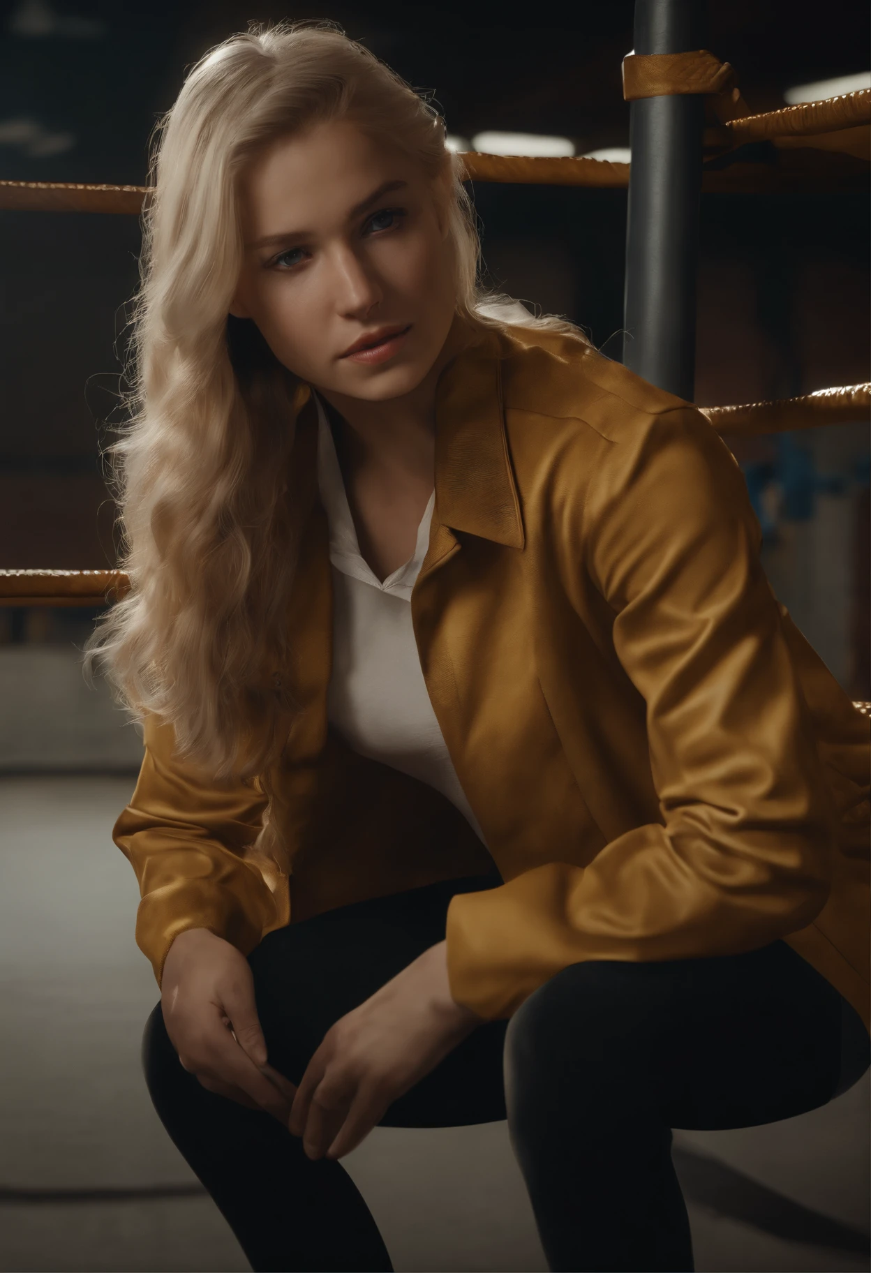 ((beste-Qualit)), ((master-piece)), (detaild:1.4), 3D, Portrait of a beautiful high school woman, HDR (High Dynamic Range),2girls,Super-Resolution,Unreal 5,Subsurface scattering,PBR Texturing,Post-processing,Anisotropic Filtering,Depth-of-field,Maximum clarity and sharpness,Multi-layered textures,Albedo and Specular maps,Surface shading,Accurate simulation of light-material interaction,Perfect proportions,Octane Render,Two-tone lighting,Wide aperture, low ISO, It's raining,rule of thirds, 8K RAW,sexy,School uniform,lifelike,boxingglove,Combat moves,Boxing ring,Sweat,Wet shirt,fight,wound,storm,sting,The skirt is torn. ,Cotton shirt tie,Fair-skinned,Blonde Hair