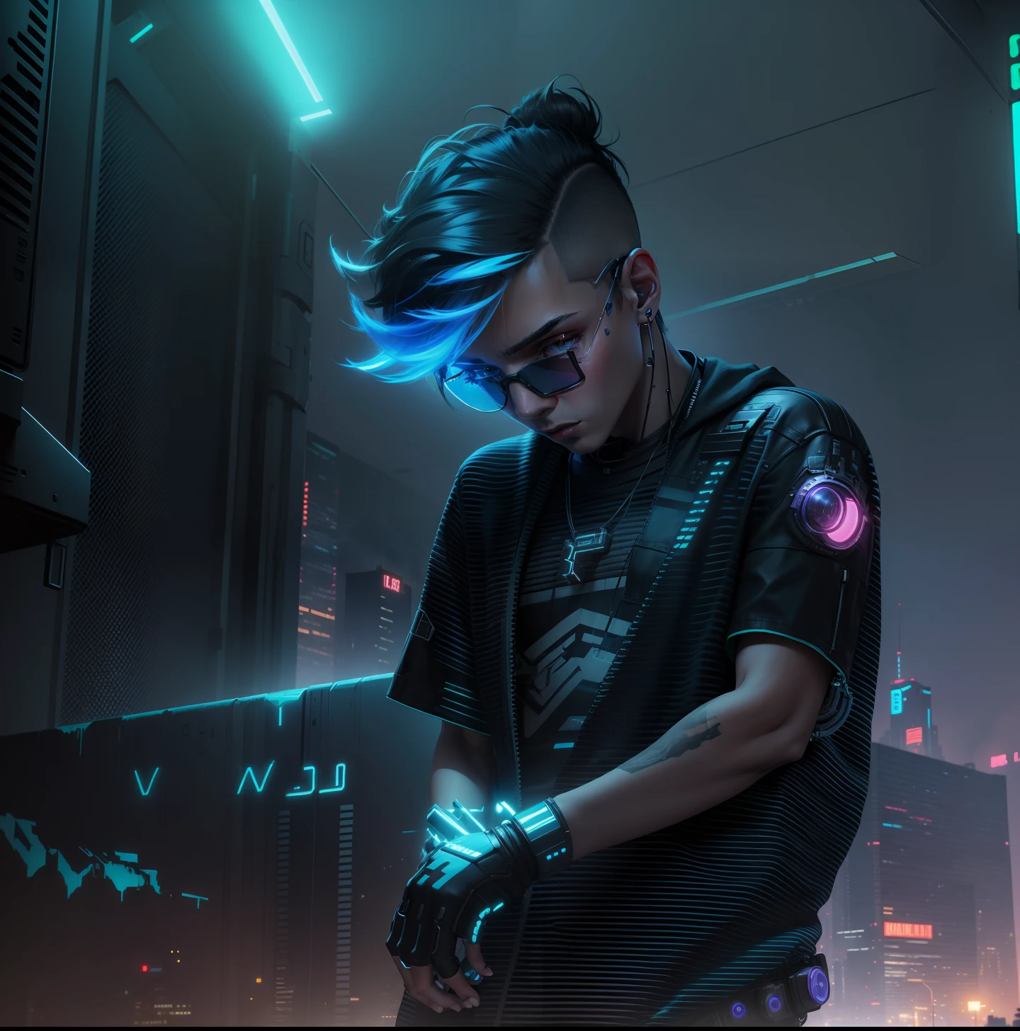 Cyberpunk, boy, 8k quality