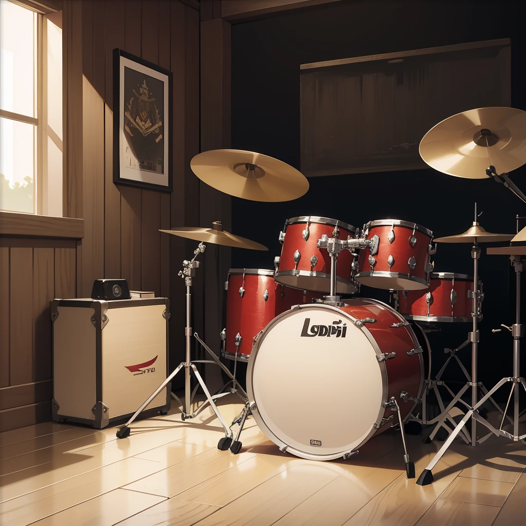 drum, Studio Ghibri Style, Lofi