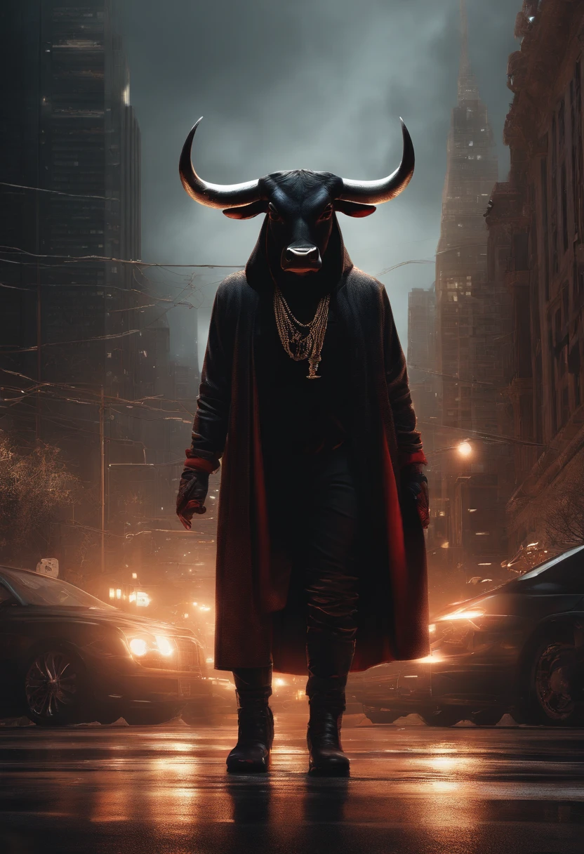 pixel art , Luis Royo art style, cup head art style, full body illustration of a Bull n silhouette::1.0, wearing a hoodie, wearing hip hop clothing hammers and diamonds apparel and Chicago Bulls Jersey, dynamic pose, background los angels , minimalistic, rtx, UHD, cell shading, 32k, ray tracing, well defined, comic, digital painting, cartoon, photorealistic, drawing, unreal engine, octane render, shaders, 4d