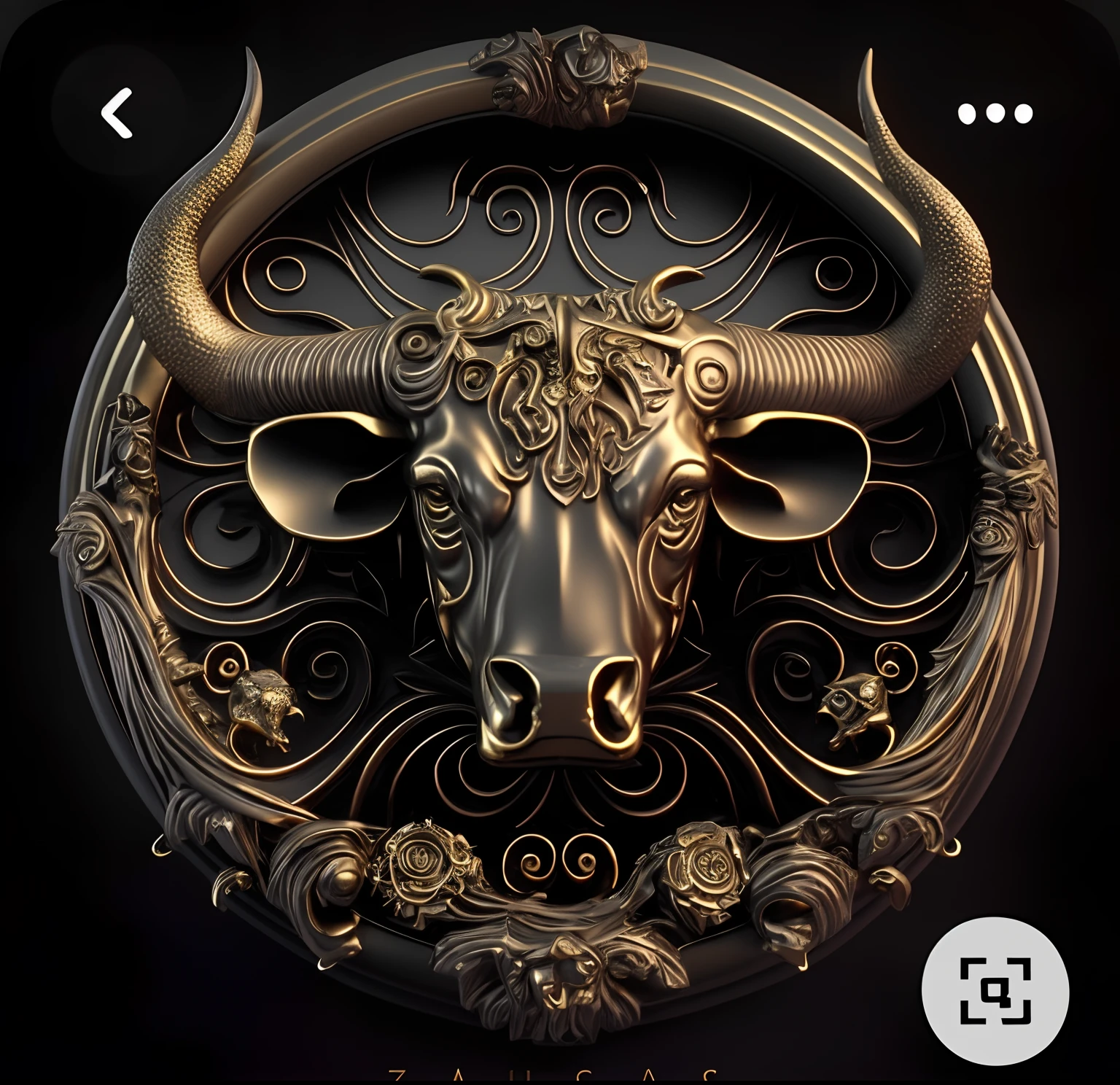 zodiac sign taurus with a gold bull head on a black background, taurus zodiac sign symbol, golden taurus, taurus, discord profile picture, detailed digital 3d art, beautiful design, extremely high quality artwork, profile pic, zodiac sign, highly detailed # no filter, 8 k highly detailed ❤🔥 🔥 💀 🤖 🚀, trending on zbrush, 3 d design for tattoo