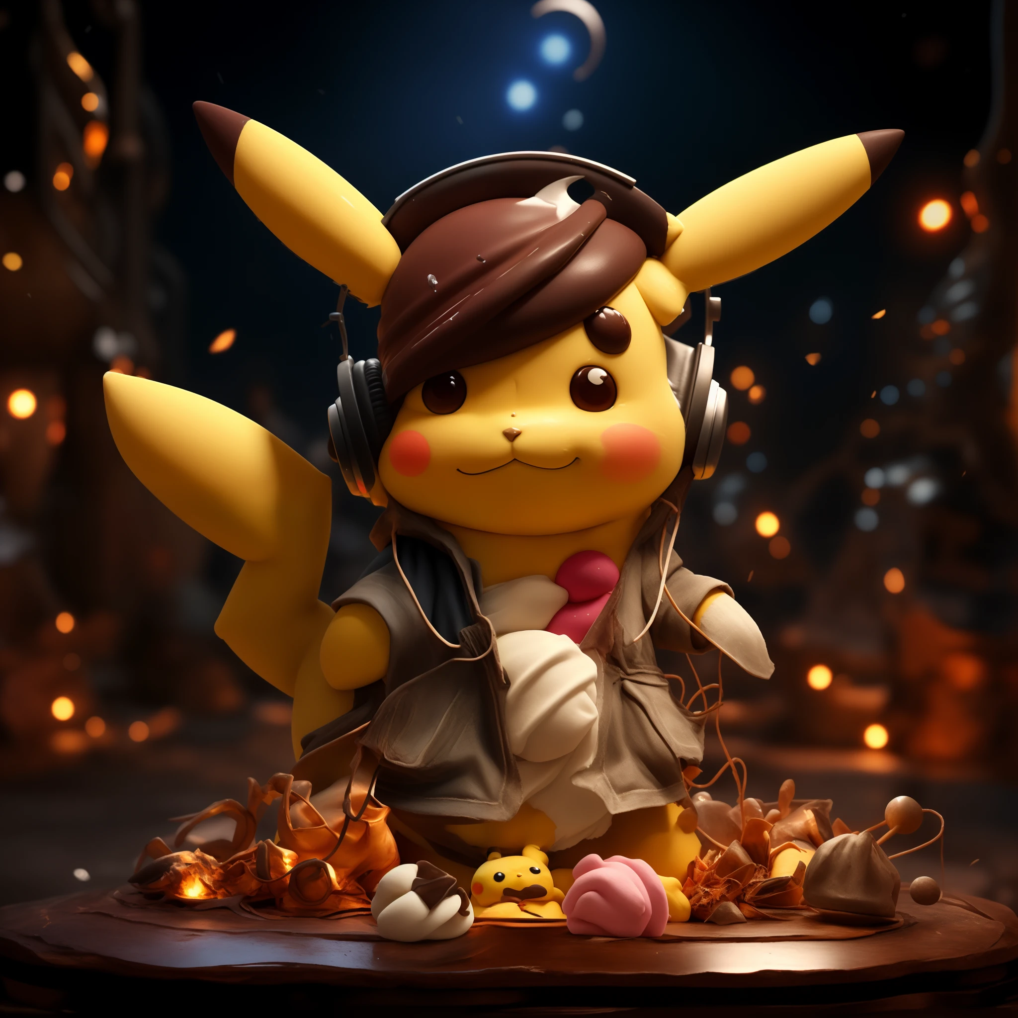 Pikachu's hands with round claws