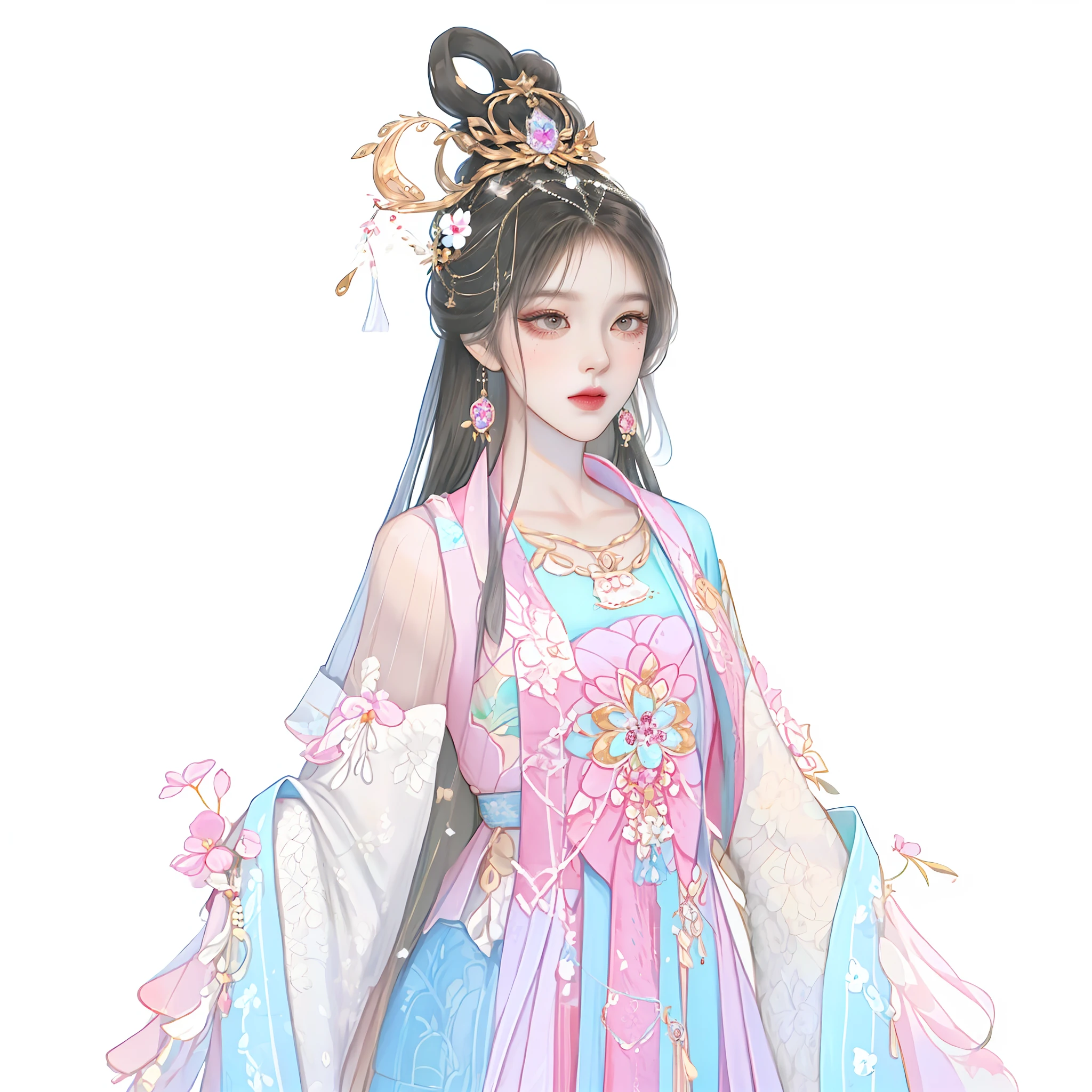 Western girl,Works of masters,Best picture quality,Higher quality,high detal, 超高分辨率, 8K分辨率, depth of fields, cinematic photogtaphy, intricately details, carefully, meticuloso, glorious, max detail, extreme beautiful, (((1girll, 独奏))), 18yr old,long whitr hair, brunette color hair, white skinned, A picture, tmasterpiece, (Best picture quality), Higher quality, high detal, 超高分辨率, in a panoramic view, Exquisite facial features, s the perfect face