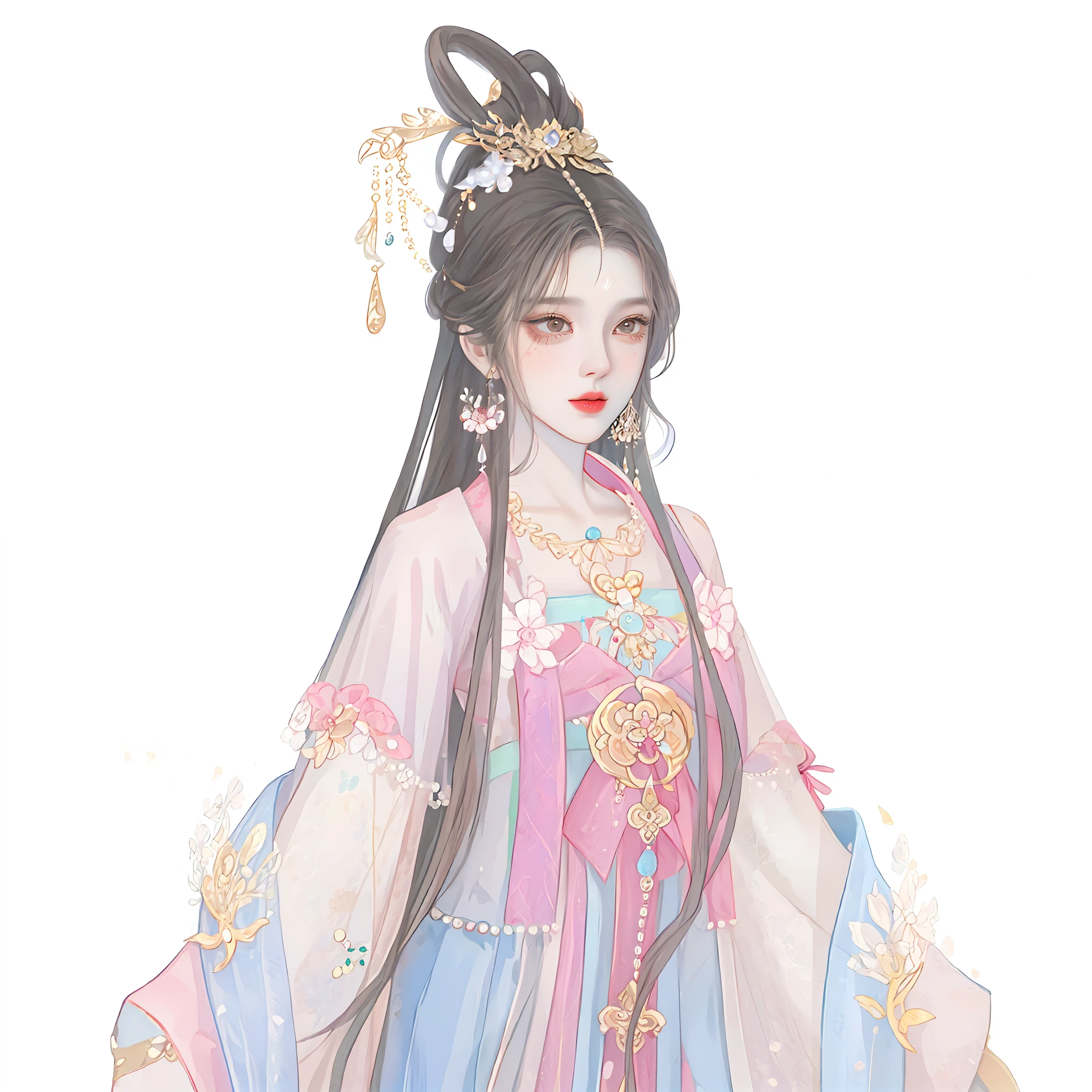 Western girl,Works of masters,Best picture quality,Higher quality,high detal, 超高分辨率, 8K分辨率, depth of fields, cinematic photogtaphy, intricately details, carefully, meticuloso, glorious, max detail, extreme beautiful, (((1girll, 独奏))), 18yr old,long whitr hair, brunette color hair, white skinned, A picture, tmasterpiece, (Best picture quality), Higher quality, high detal, 超高分辨率, in a panoramic view, Exquisite facial features, s the perfect face