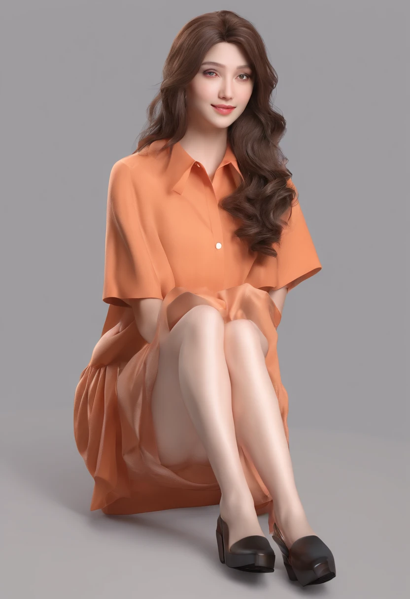 (1girl in:1.3)、photos realistic、Photorealsitic:1.4 Official art、ultra-detailliert、Beautiful and aesthetic、Beautiful fece、​masterpiece、top-quality、sitted、Spread your legs、hand behind head、 Colossal tits、lare breasts、spread fingers、no brassiere、no pant、see -through, M-shaped legs,
