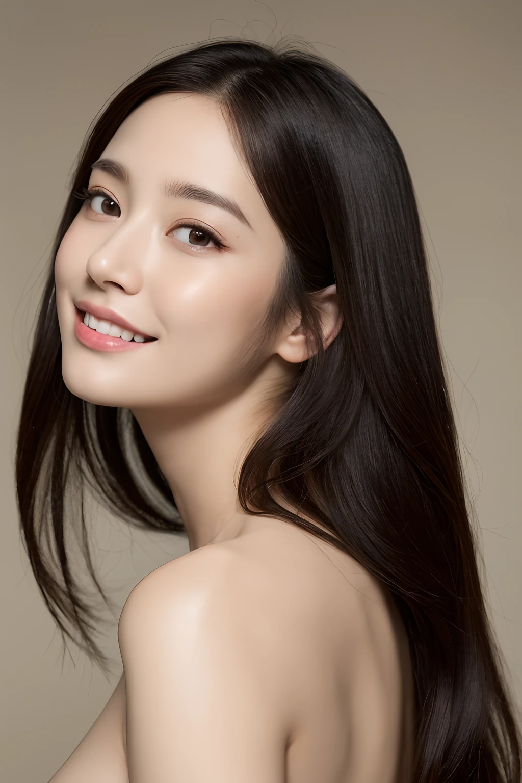 (8k、RAW Photography、top-quality、masterpiece:1.2)、The ultra-detailliert、Hyper-Resolution、(realisitic、photos realistic:1.37)、portlate、High detail RAW color photos、professional photograpy、highly detailed and beautiful、ighly detailed、8k wallpaper、Amazingly detailed、huge filesize、Official Art、the Extremely Detailed CG Unity 8K Wallpapers、Very detailed beautiful girl、extra detailed face、extremely detailed eye、highlydetailed skin、 extremely detailed fingers, highly detailed nose, highly detail mouth, perfect anatomia, highly detailed back ground, All Nude, 1girl in, (20:1.2), in her 20s, Cute girl s, Realistic body, 小柄, fair white skin, glistning skin, slim body, handsome body, (huge tit), fullnude,A dark-haired, length hair, (bangss:1.2), a smile, cute little, zora々Right, cute face, lifelike face, Delicat eyes, drooing eyes, (erotick, fullnude)、(highleg、T back)、cowboy shot、Facing the front、Standing posture、Contrapo、动态照明、cowboy shot、short-hair、