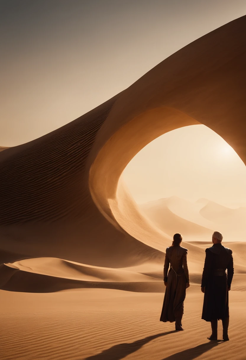Dune concept scene architecture,megabuildings