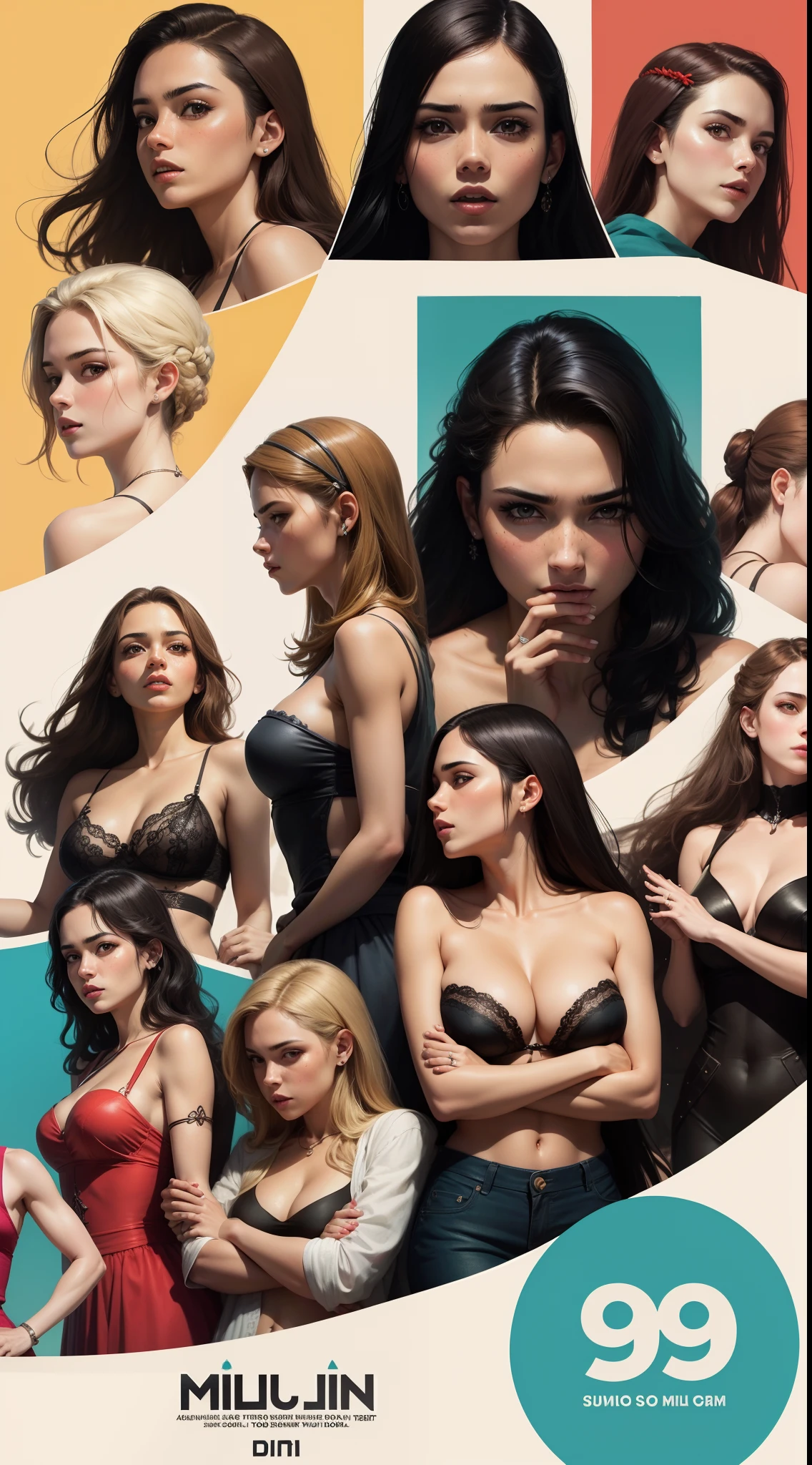 Poster de 9 mulheres